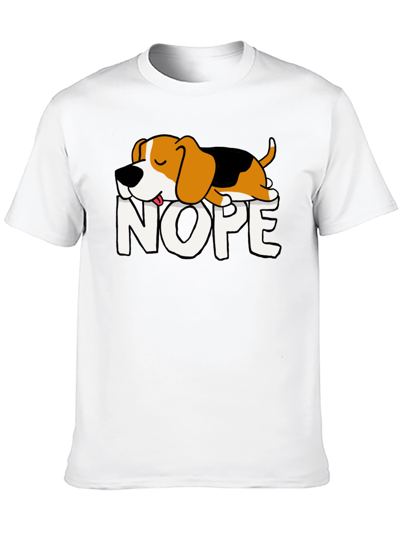 Nope Dog Graphic Tee - Relaxed Fit