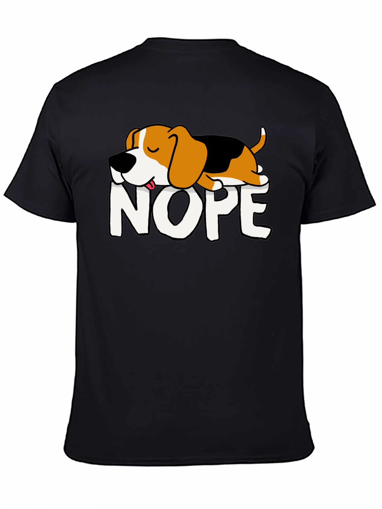 Nope Dog Graphic Tee - Relaxed Fit