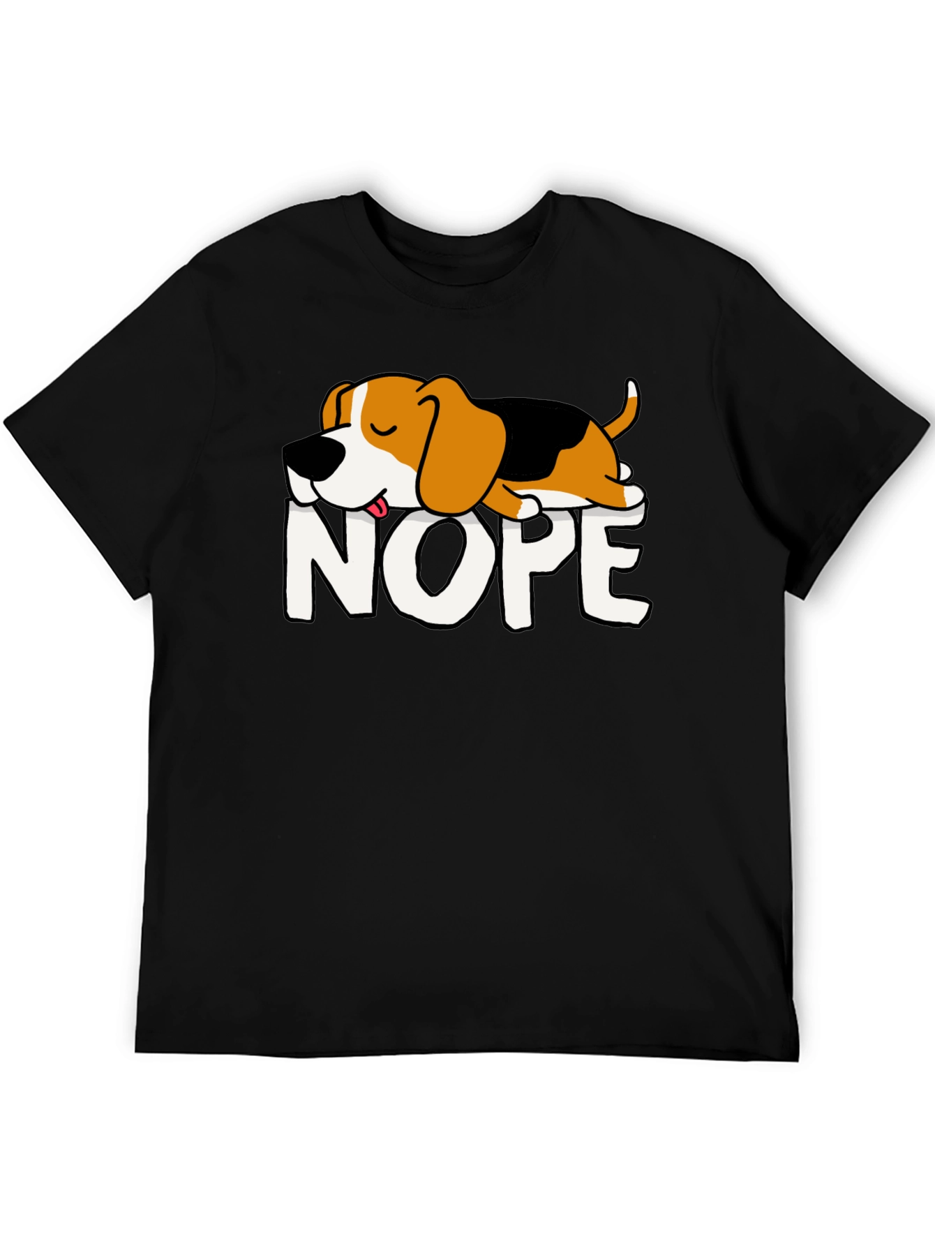 Nope Dog Graphic Tee - Relaxed Fit