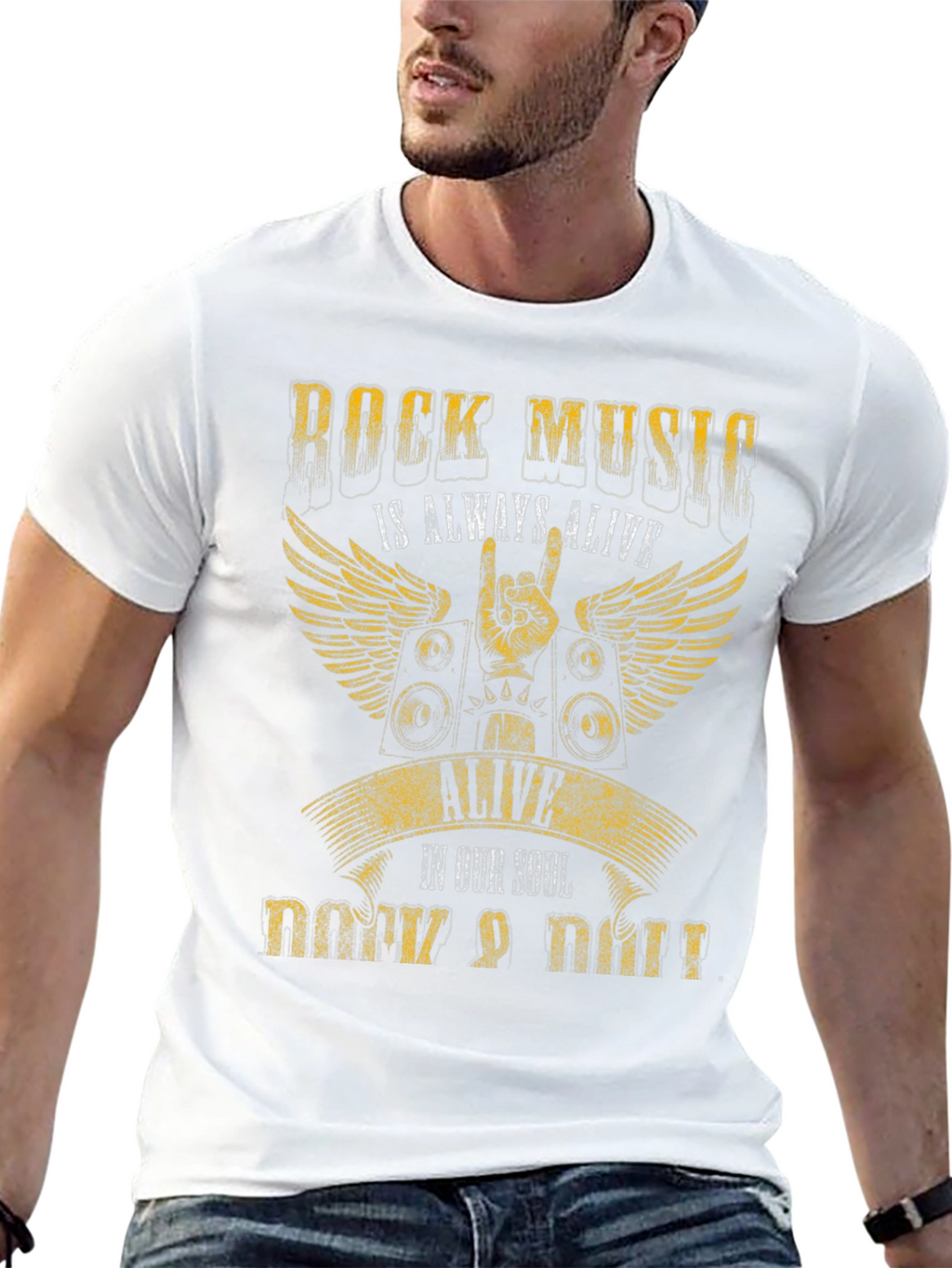 Rock Music T-Shirt - Always Alive in Our Soul