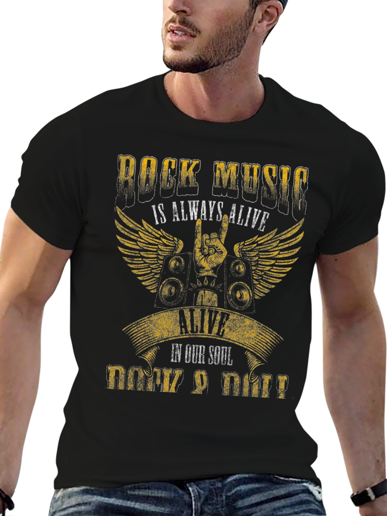 Rock Music T-Shirt - Always Alive in Our Soul