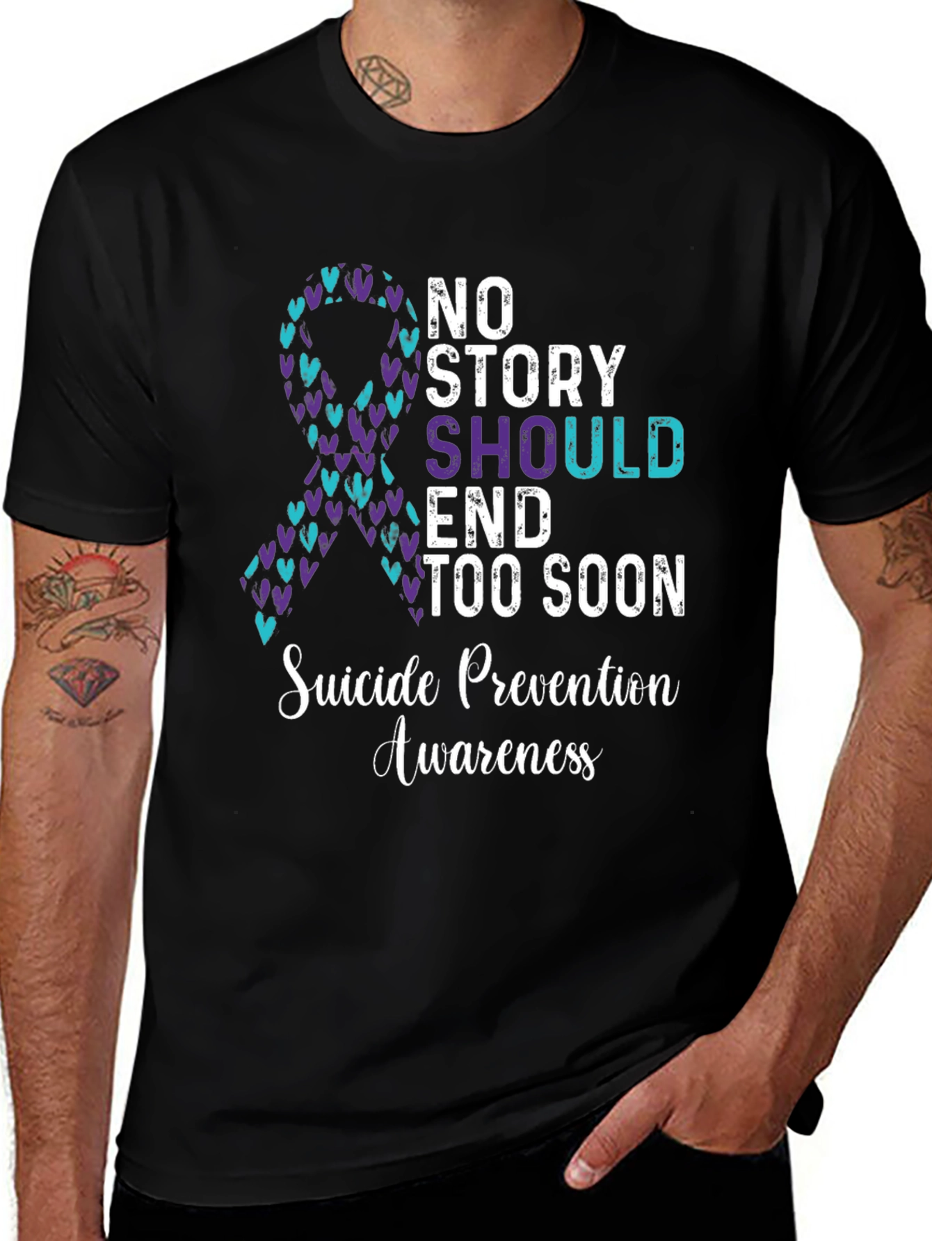 Suicide Prevention Awareness Ribbon T-Shirt