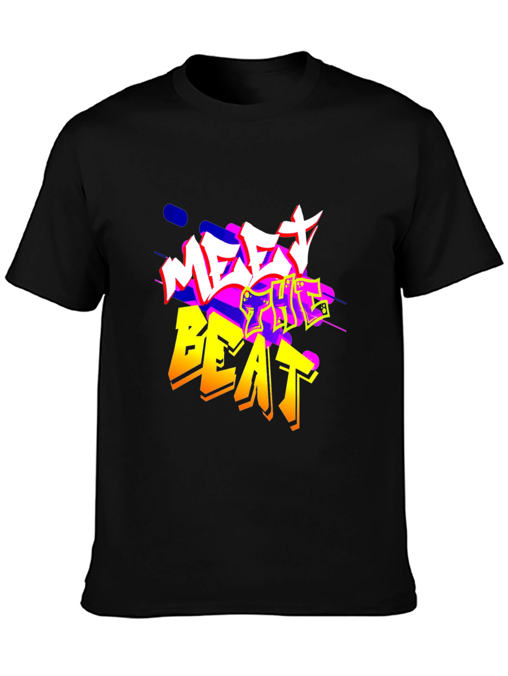 Meet The Beat Black Graphic Tee