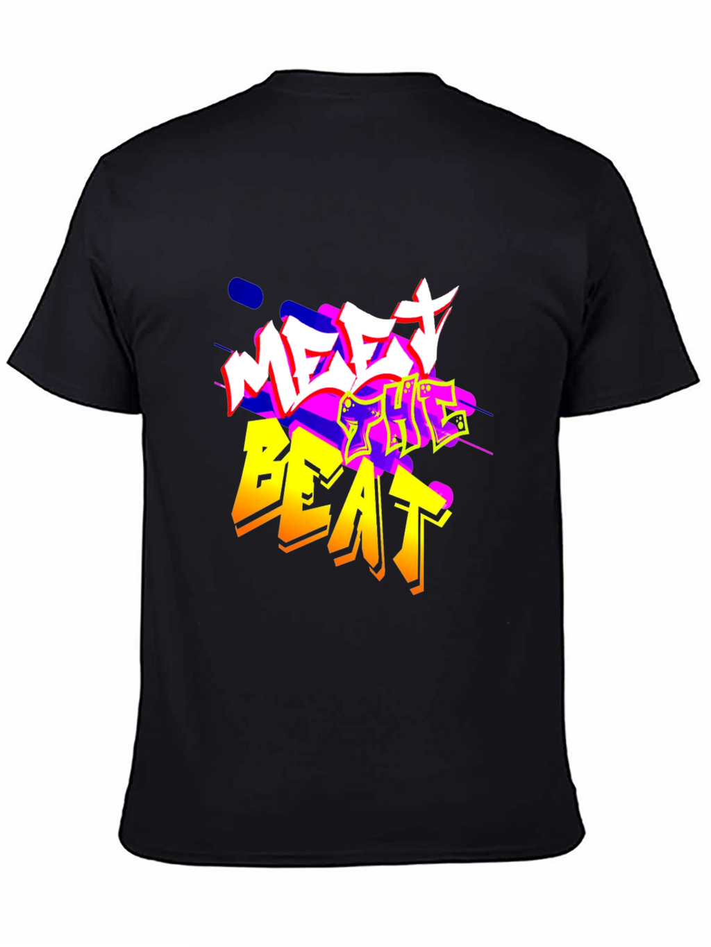 Meet The Beat Black Graphic Tee