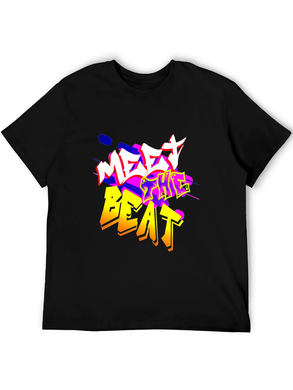 Meet The Beat Black Graphic Tee