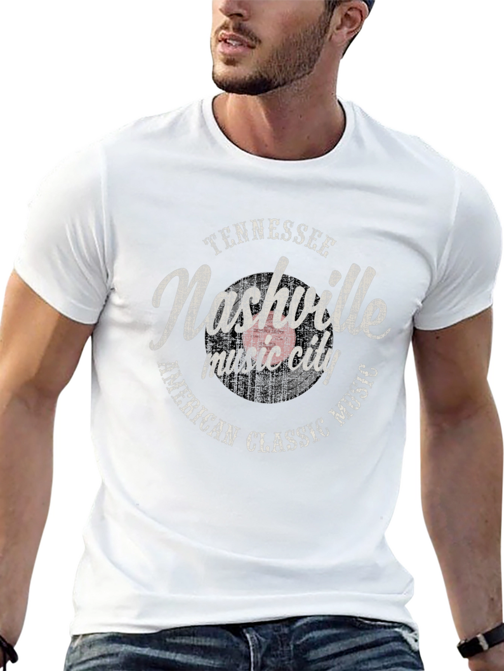 Nashville Music City T-Shirt - American Classic Tee