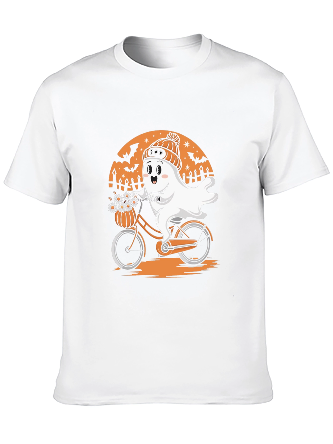 Boo Ghost Bike Halloween T-Shirt
