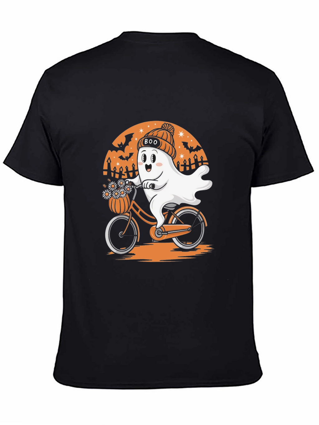 Boo Ghost Bike Halloween T-Shirt