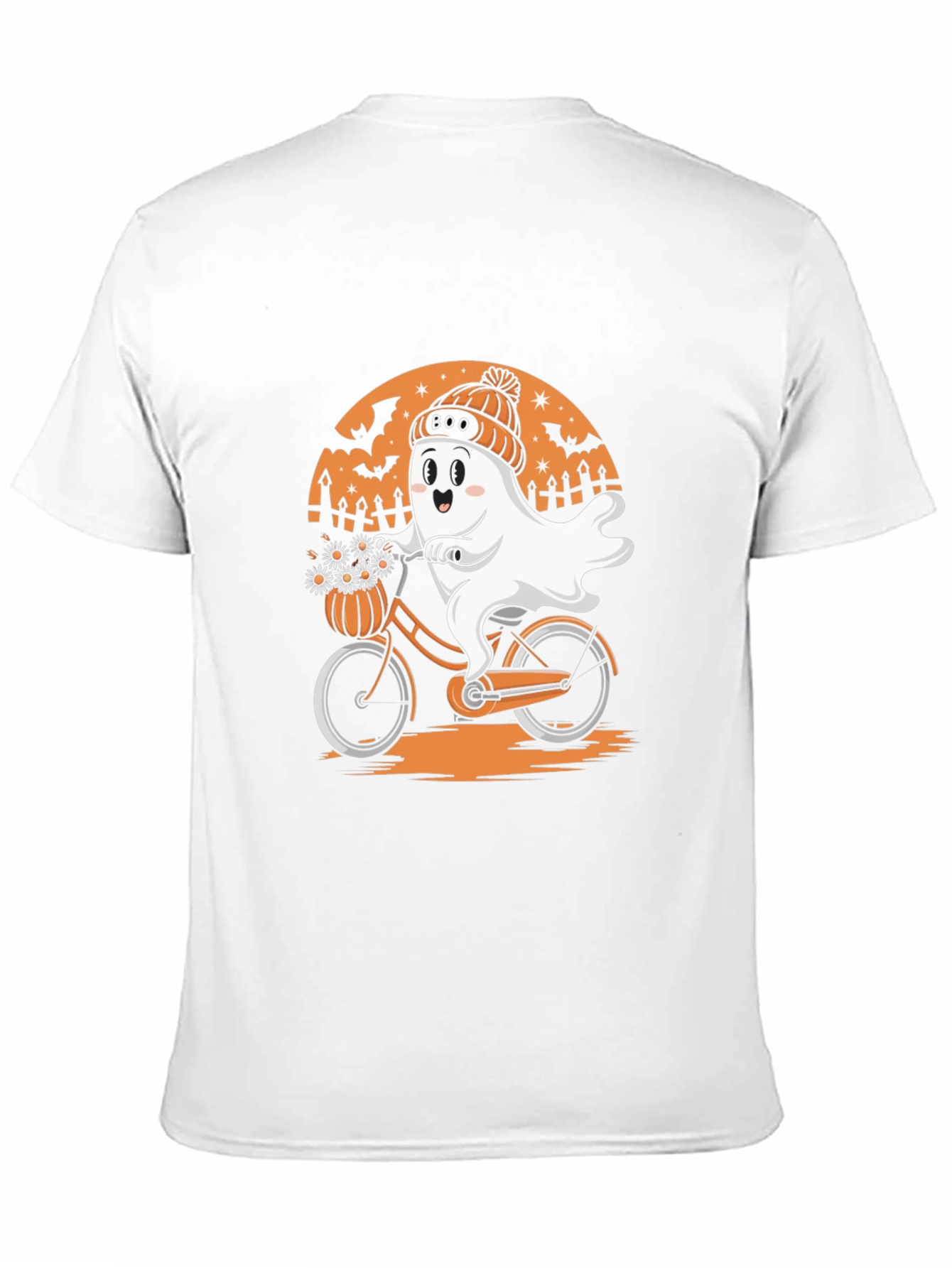 Boo Ghost Bike Halloween T-Shirt