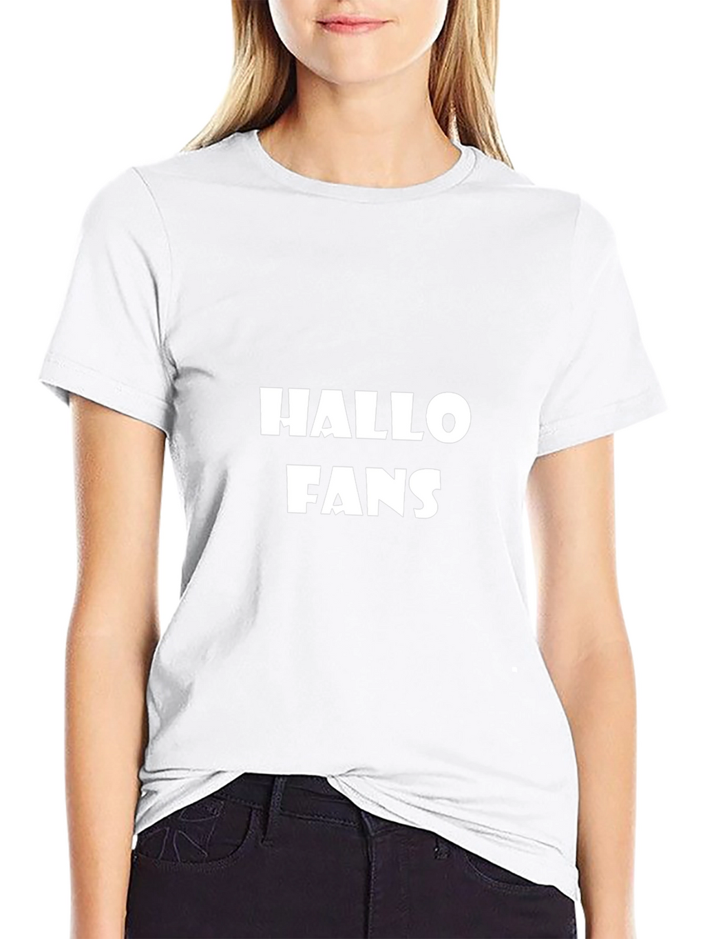 Hallo Fans Black Graphic Tee