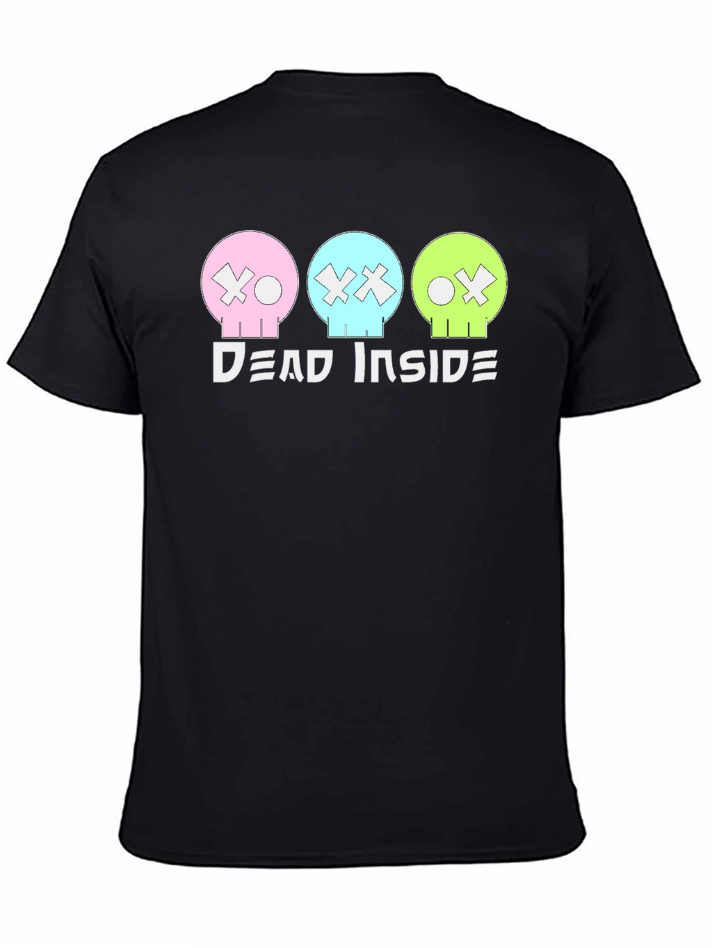Dead Inside T-Shirt: Pastel Skulls Trendy Graphic Tee