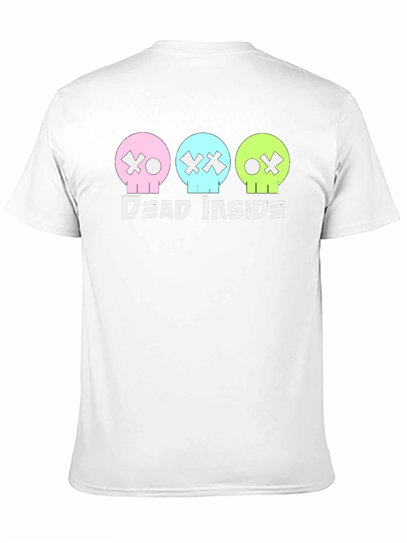 Dead Inside T-Shirt: Pastel Skulls Trendy Graphic Tee