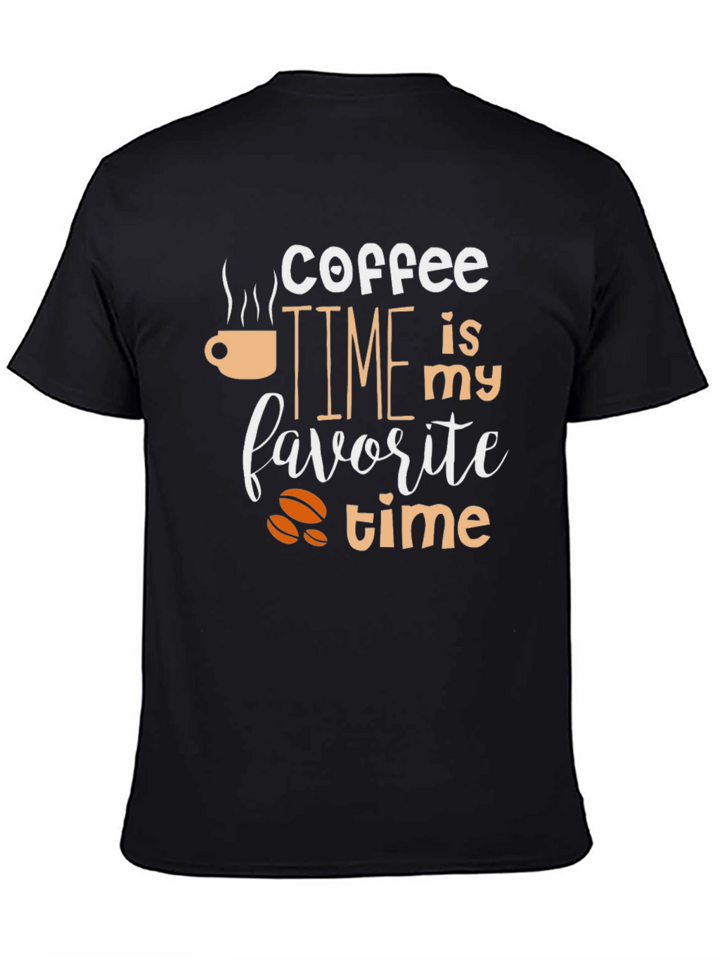 Coffee Time T-Shirt - Black Graphic Tee