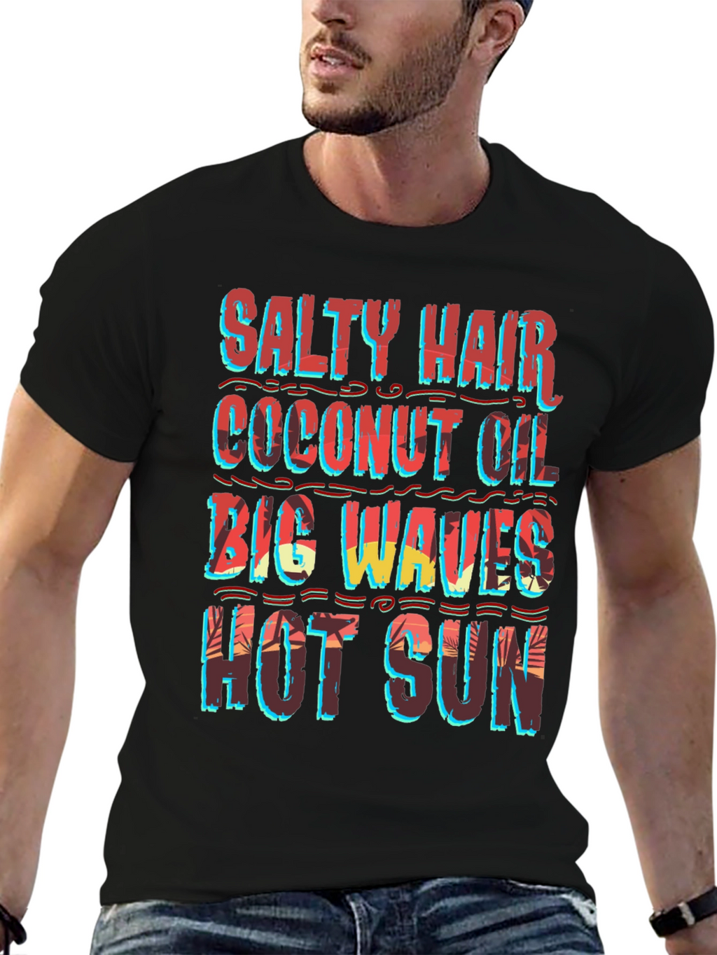 Salty Hair Coconut Oil Graphic Tee