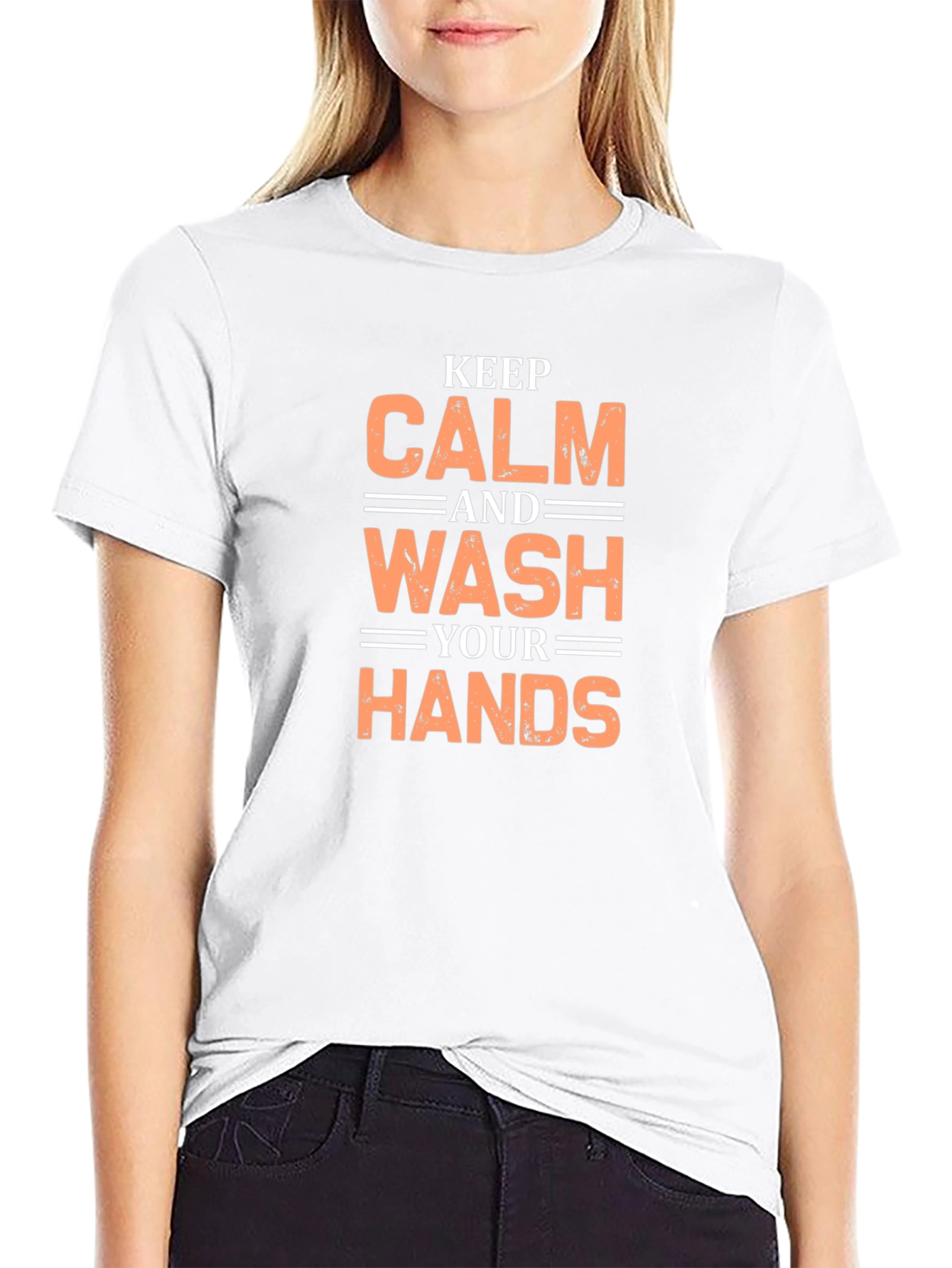 Keep Calm and Wash Your Hands Graphic Tee