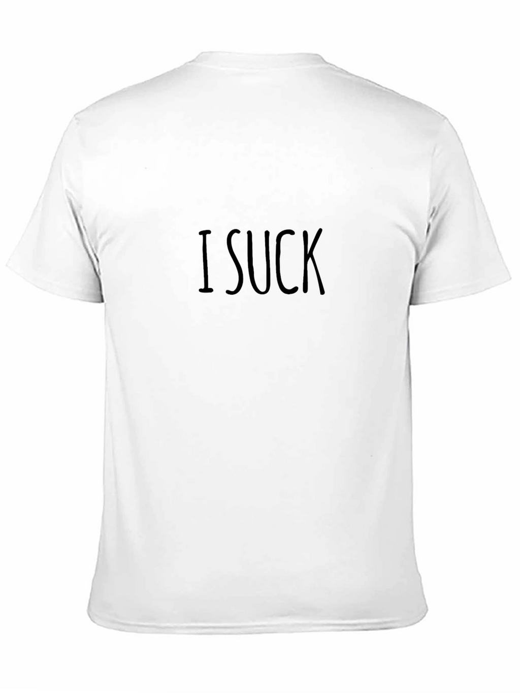 I Suck Graphic Tee - Black Cotton Casual T-Shirt
