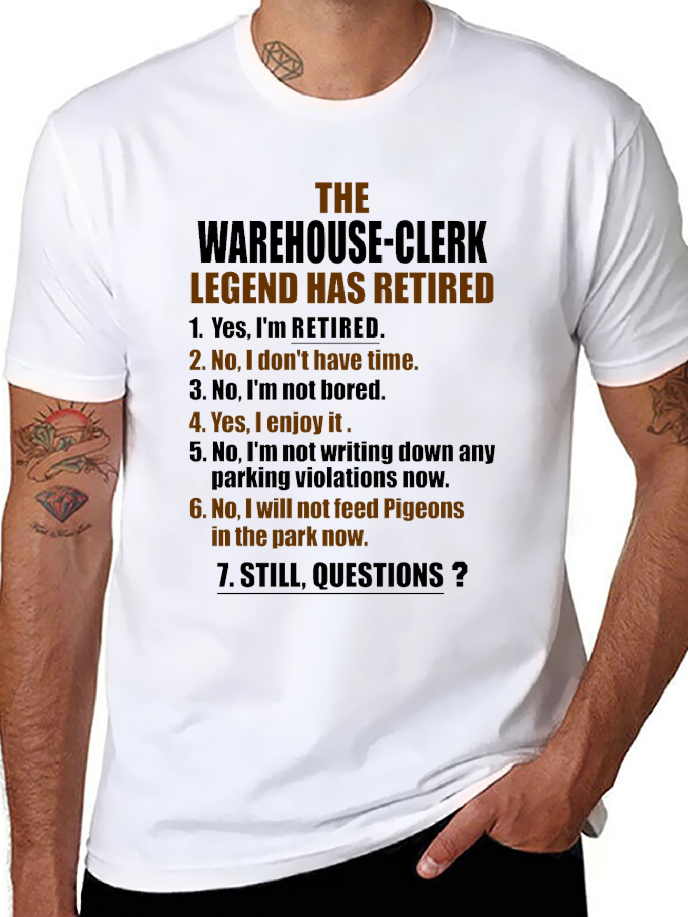 Warehouse Clerk Legend Retired Graphic Tee
