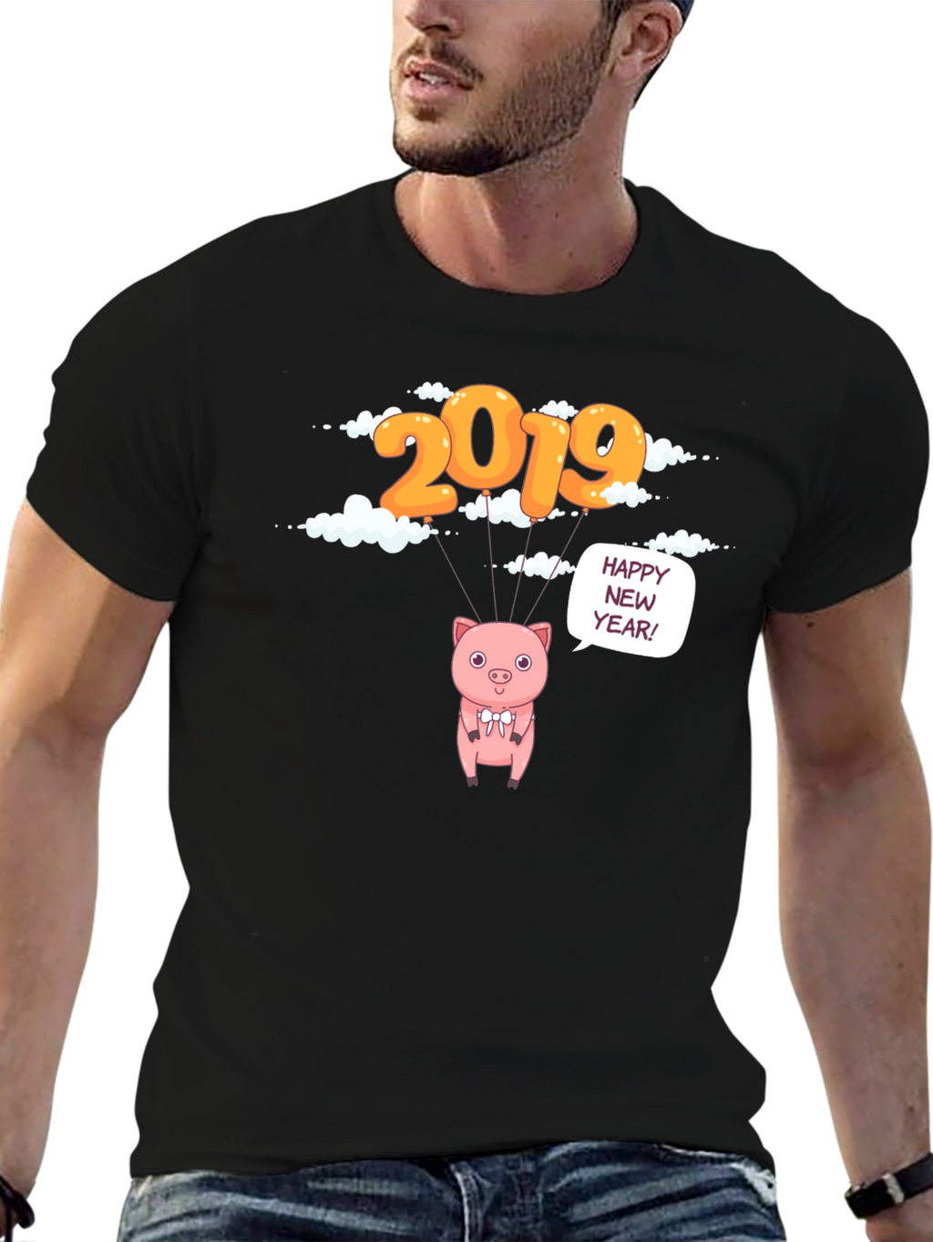 2019 Pig Happy New Year T-Shirt
