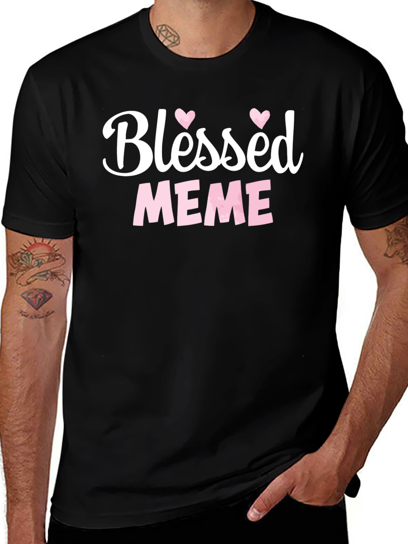 Blessed Meme Graphic T-Shirt