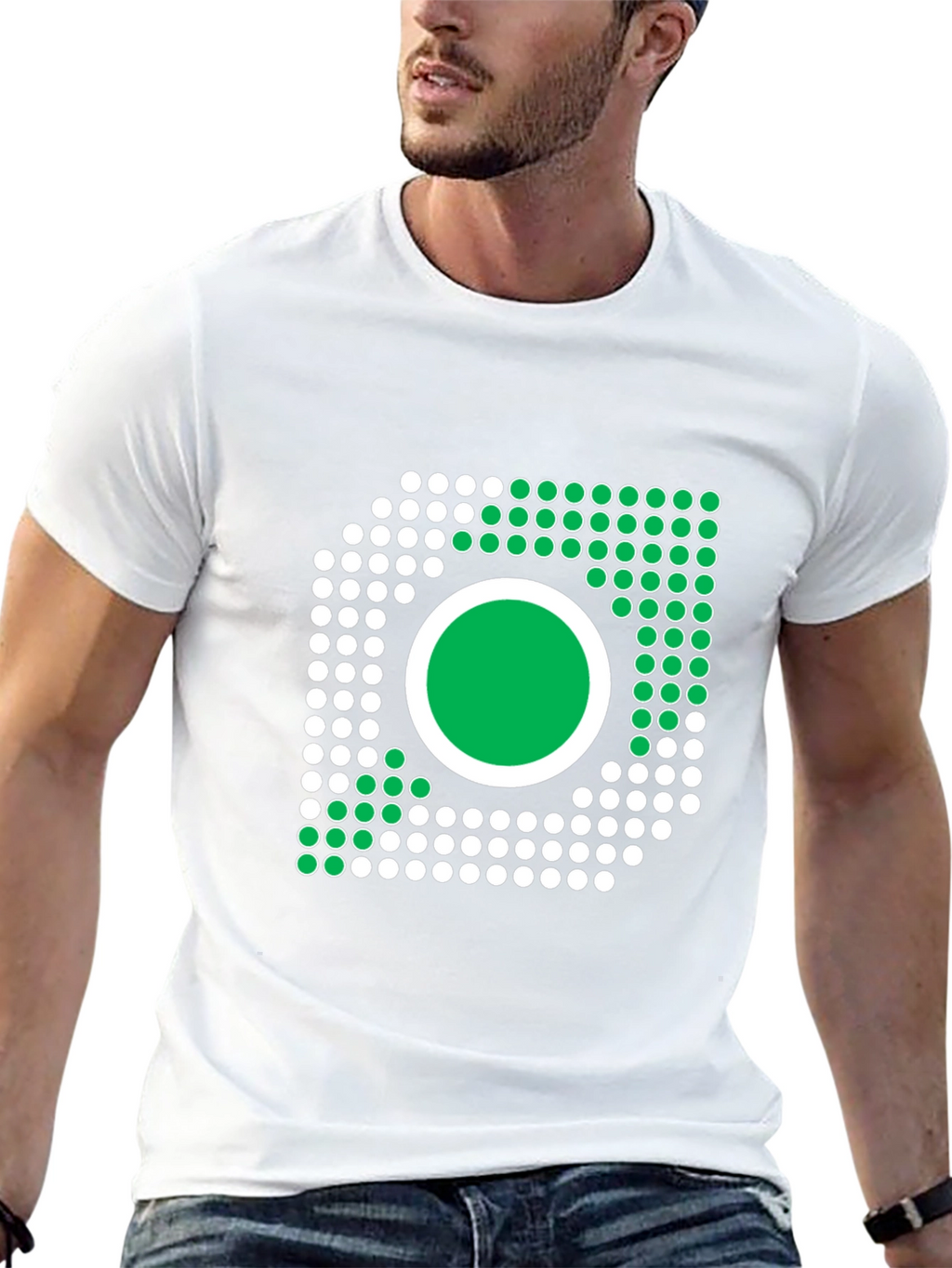 Geometric Dot Design T-Shirt