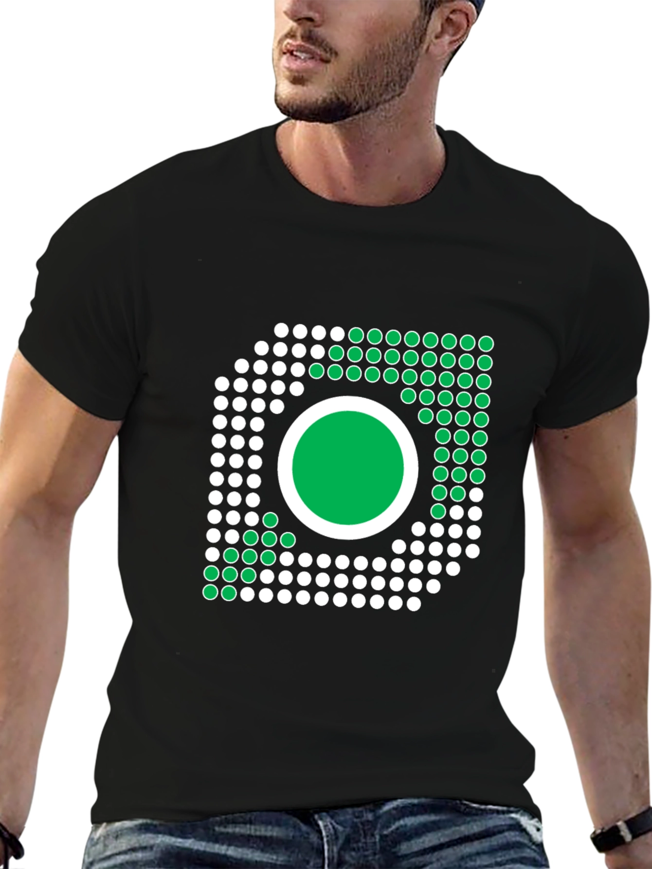 Geometric Dot Design T-Shirt