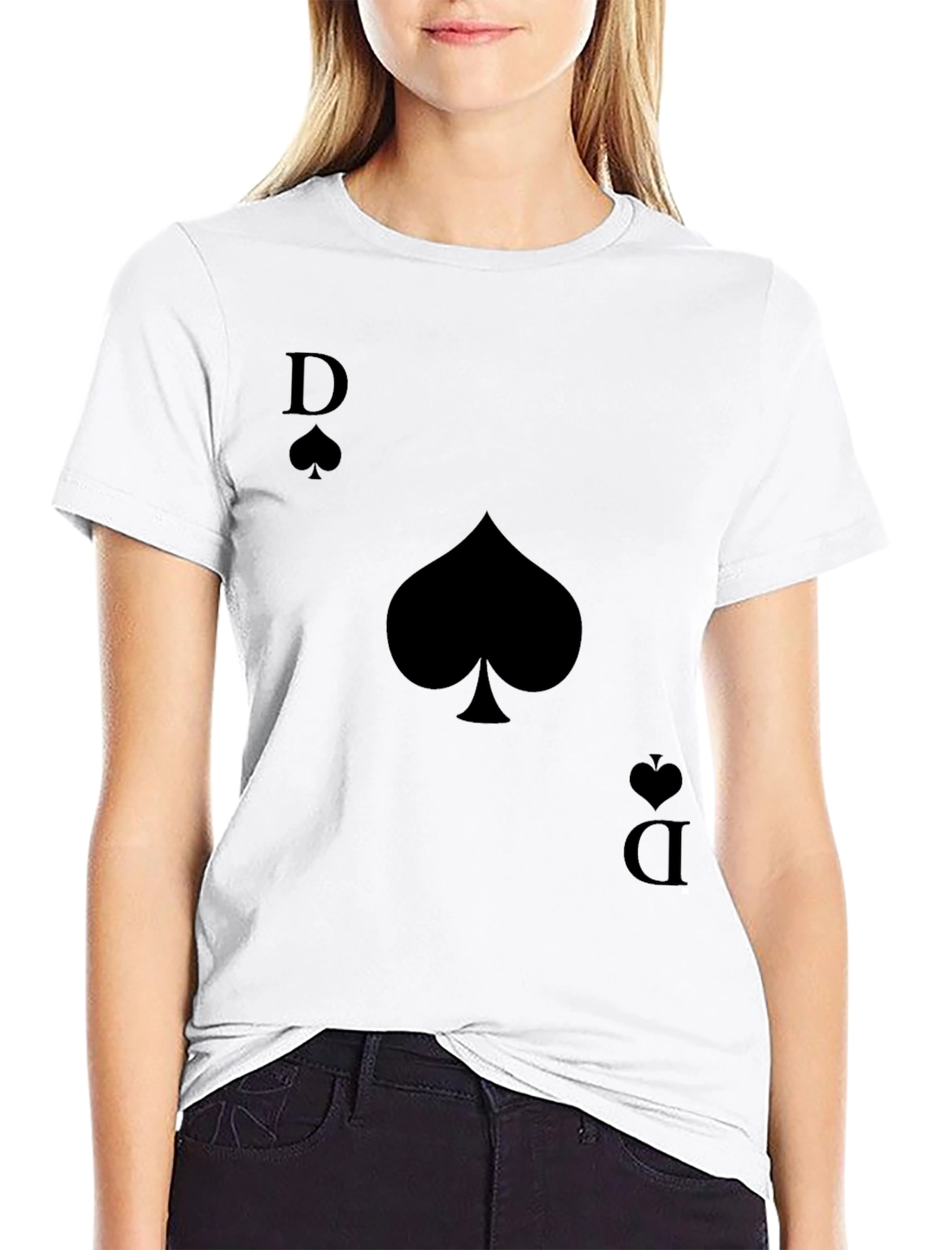 Queen of Spades Graphic Tee - Mens Black T-Shirt