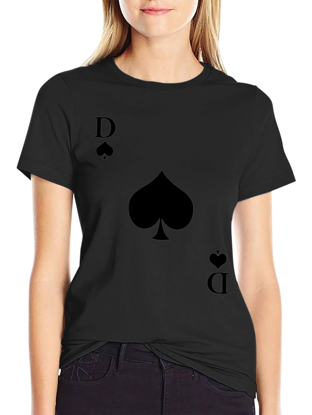 Queen of Spades Graphic Tee - Mens Black T-Shirt