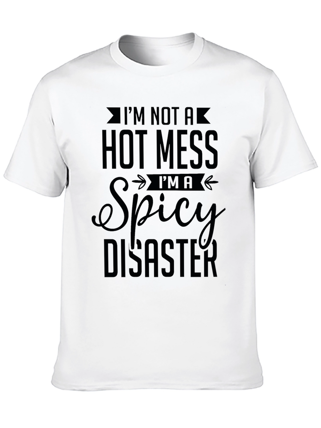 Spicy Disaster Graphic Tee - Unisex Black T-Shirt