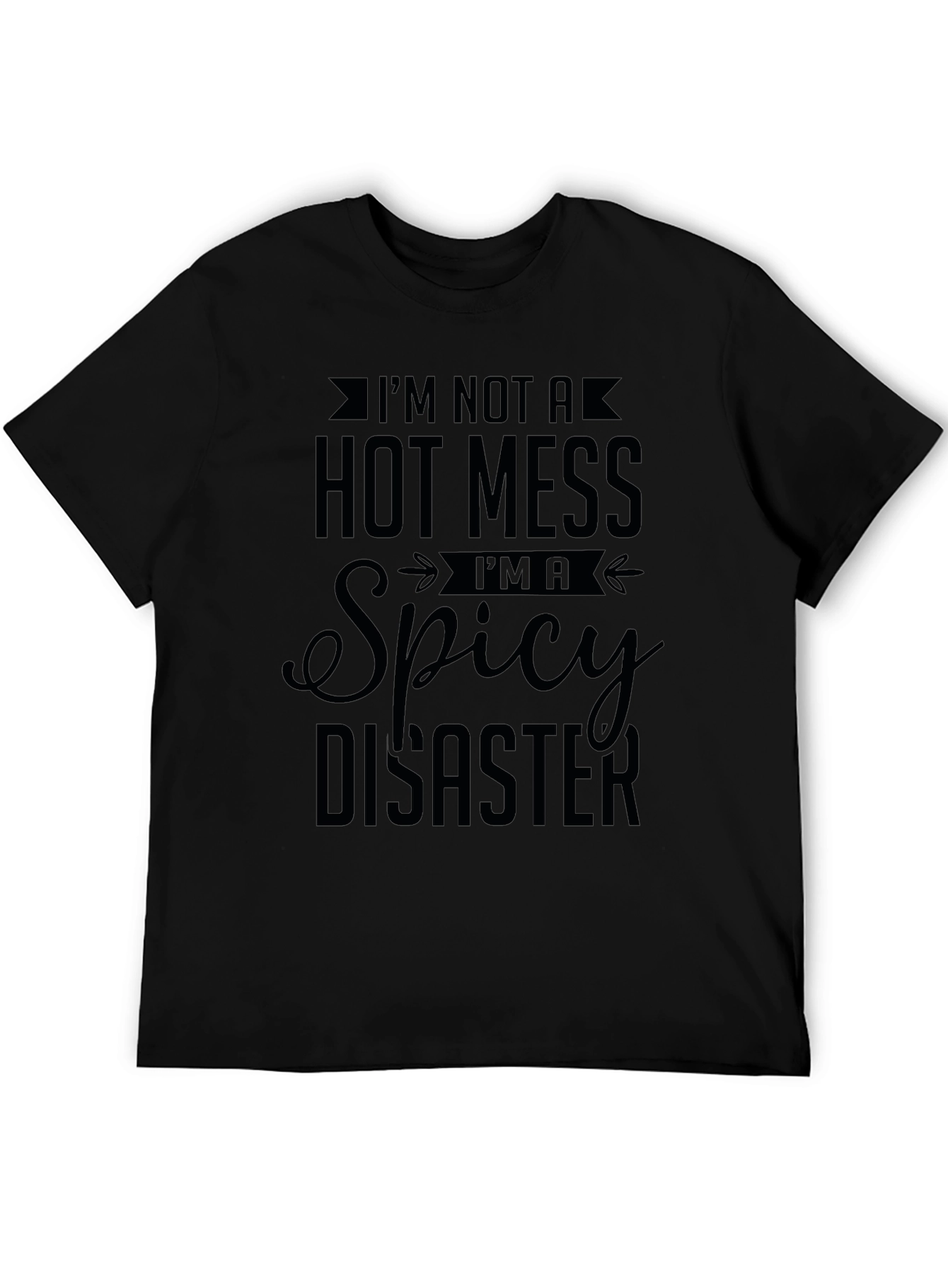 Spicy Disaster Graphic Tee - Unisex Black T-Shirt