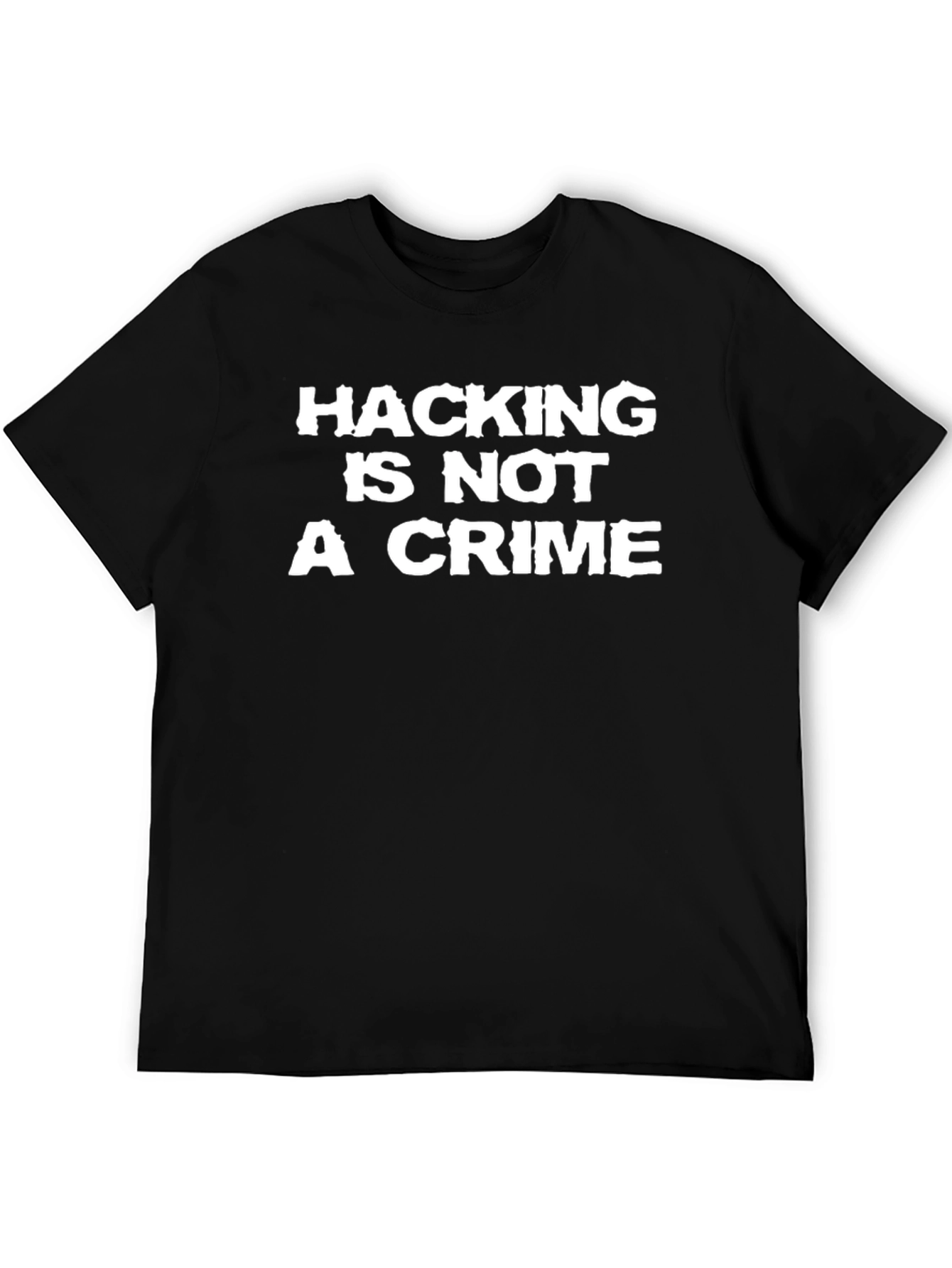 Hacking is Not a Crime Black T-Shirt