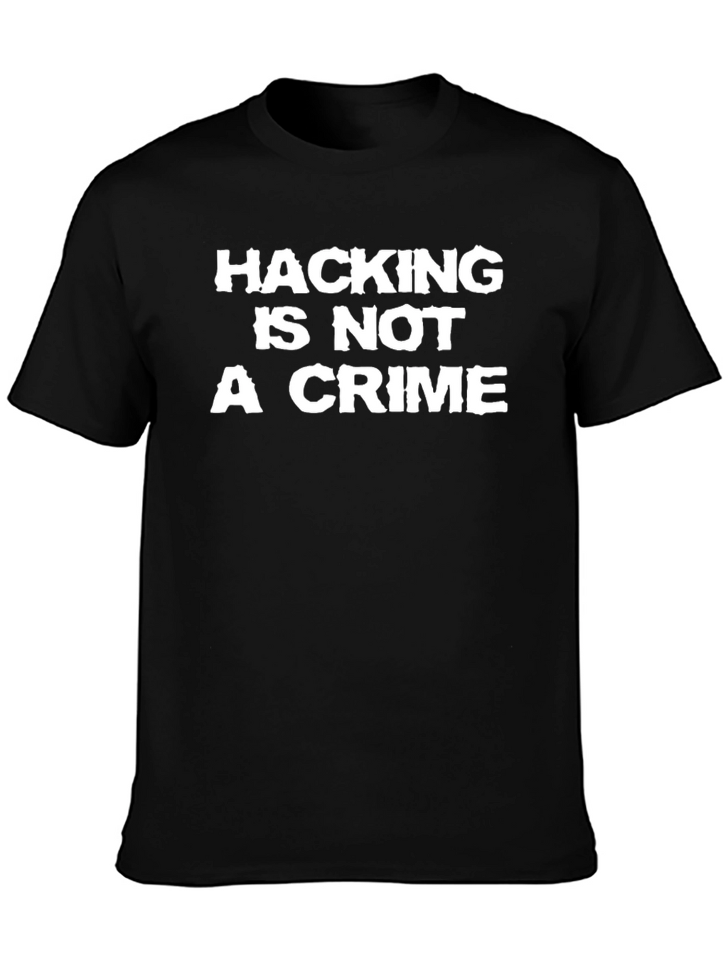 Hacking is Not a Crime Black T-Shirt