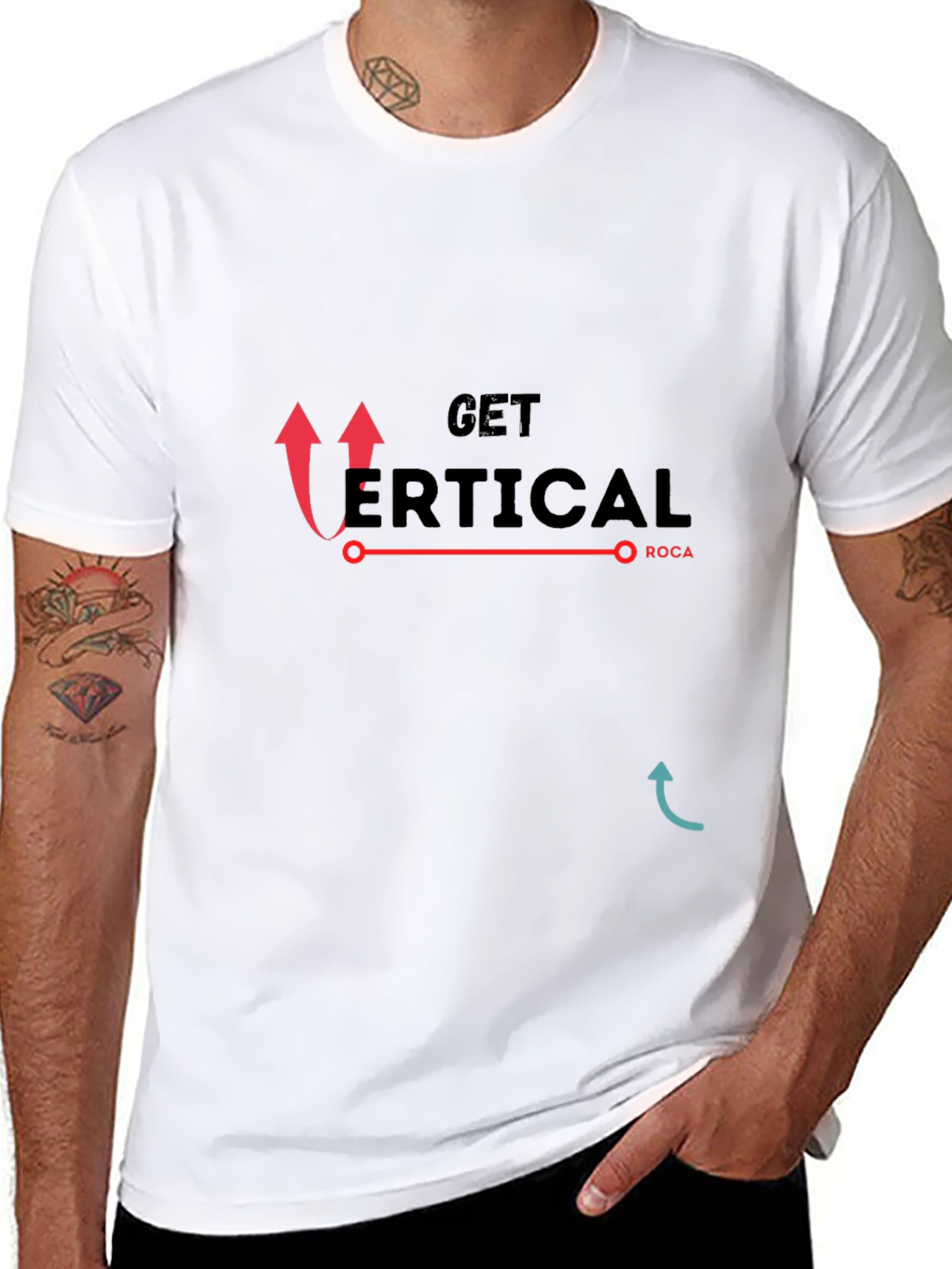 Get Vertical T-Shirt - Stylish Graphic Tee