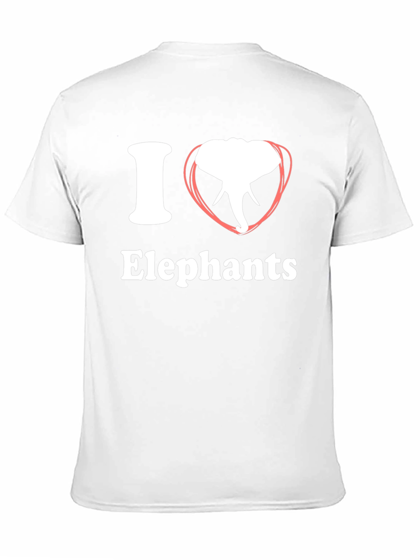 I Heart Elephants Graphic Tee - Black T-Shirt