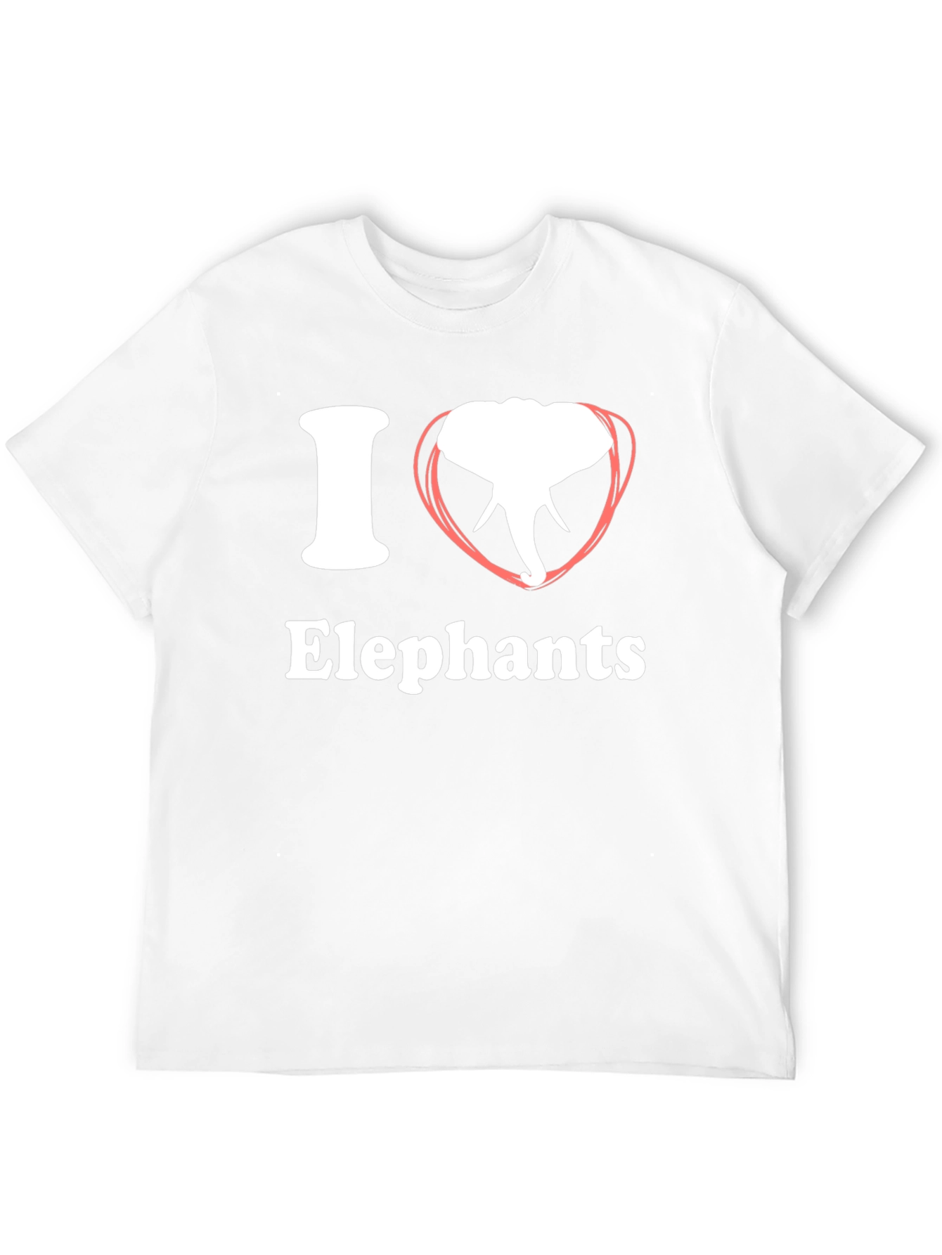 I Heart Elephants Graphic Tee - Black T-Shirt
