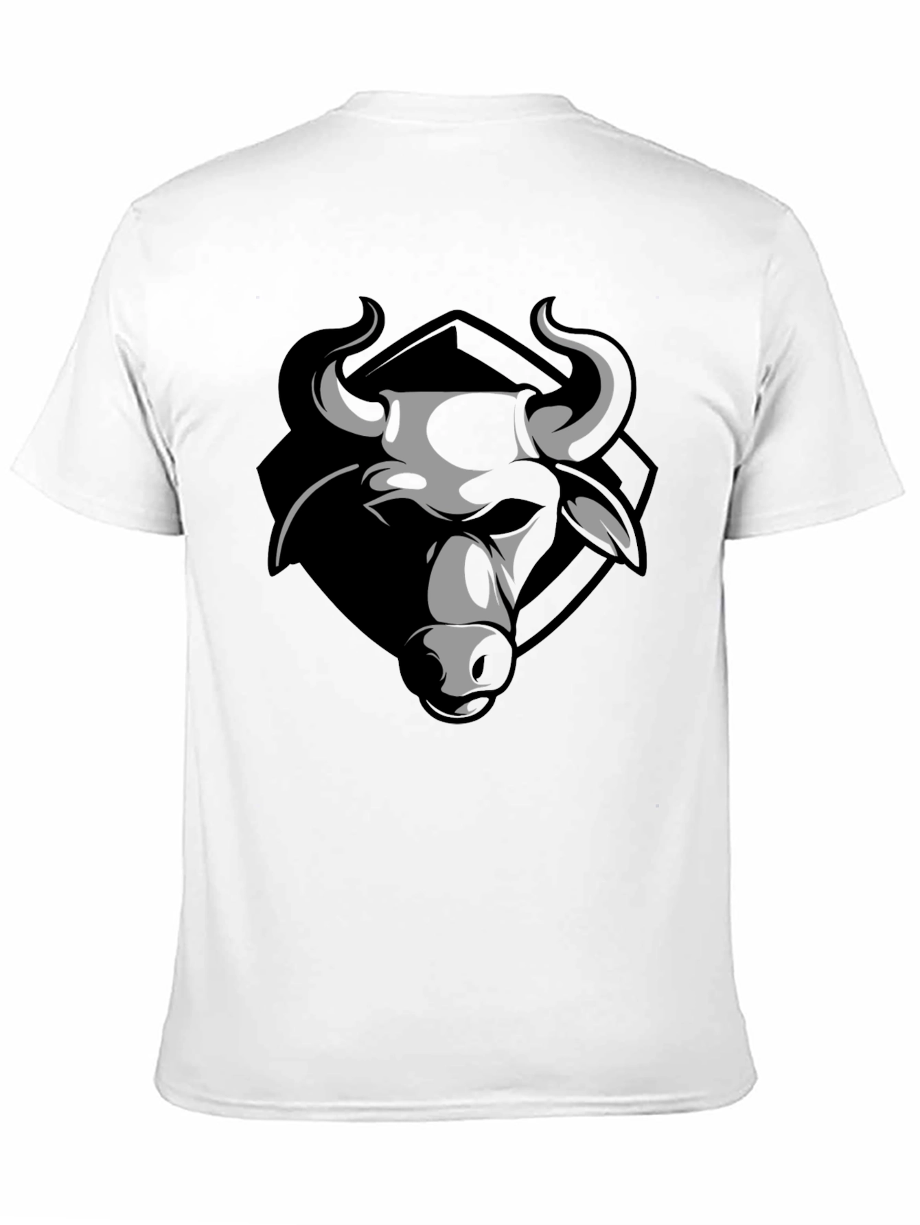 Bull Graphic Print Crew Neck T-Shirt