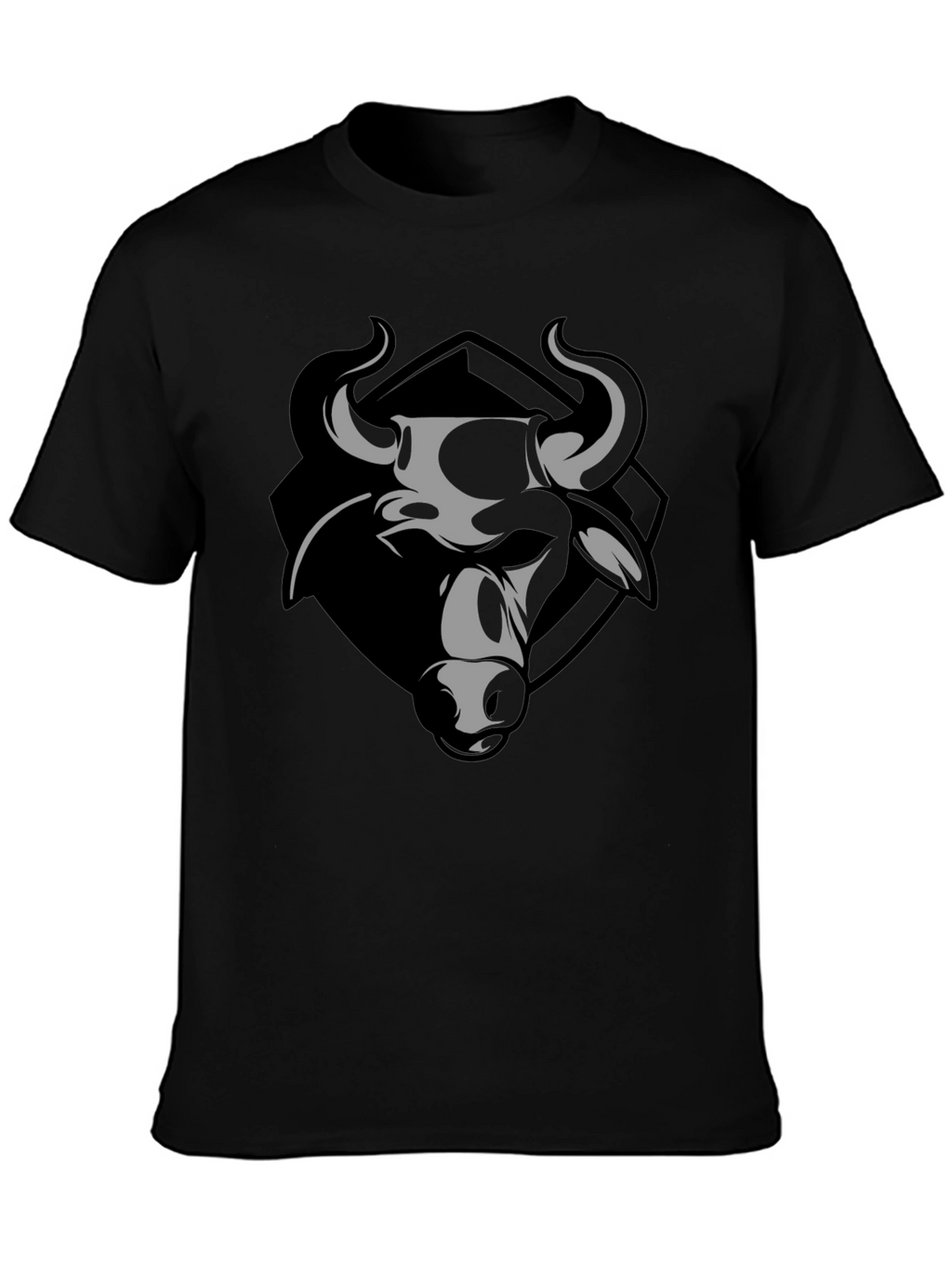 Bull Graphic Print Crew Neck T-Shirt