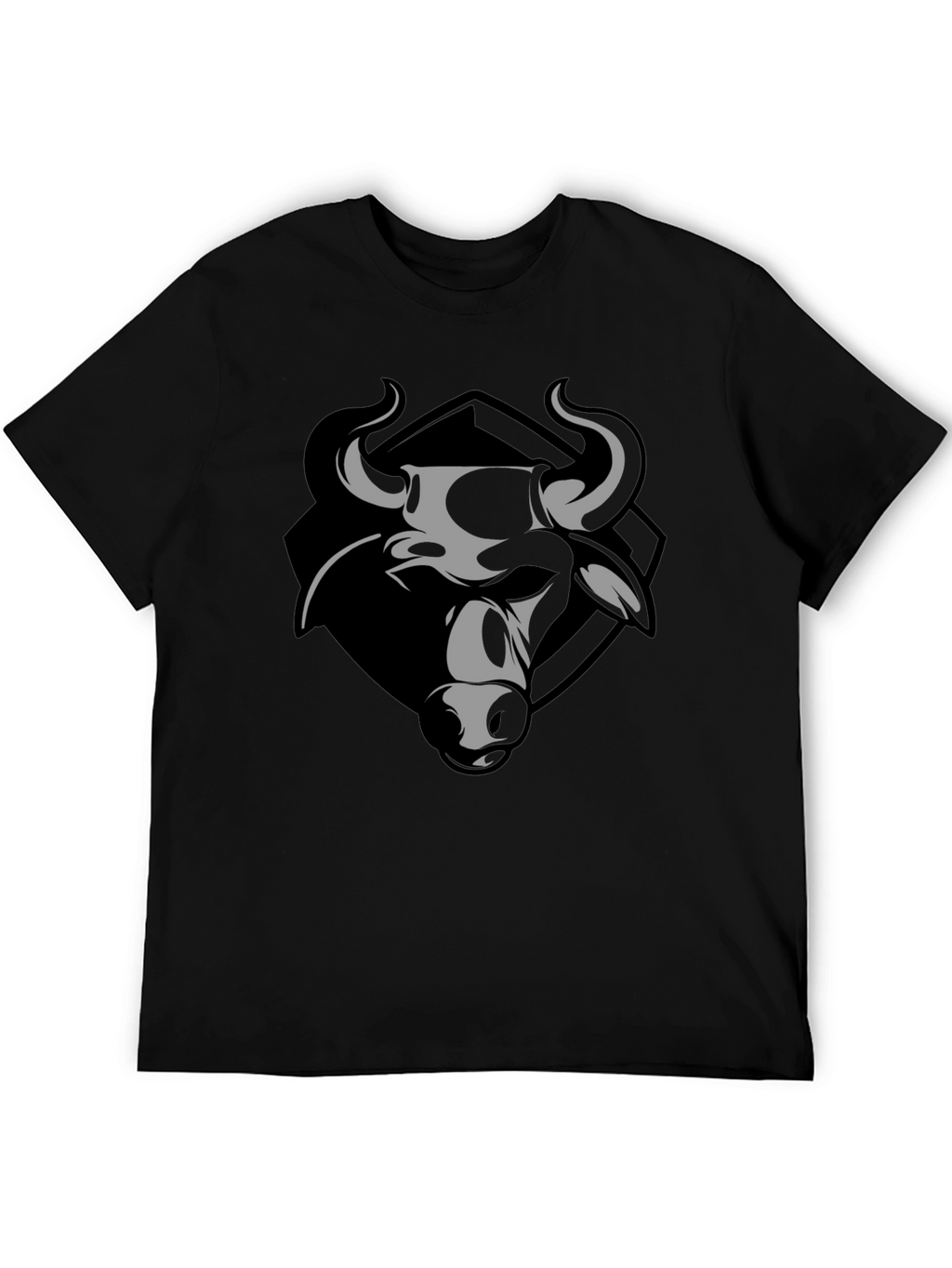 Bull Graphic Print Crew Neck T-Shirt