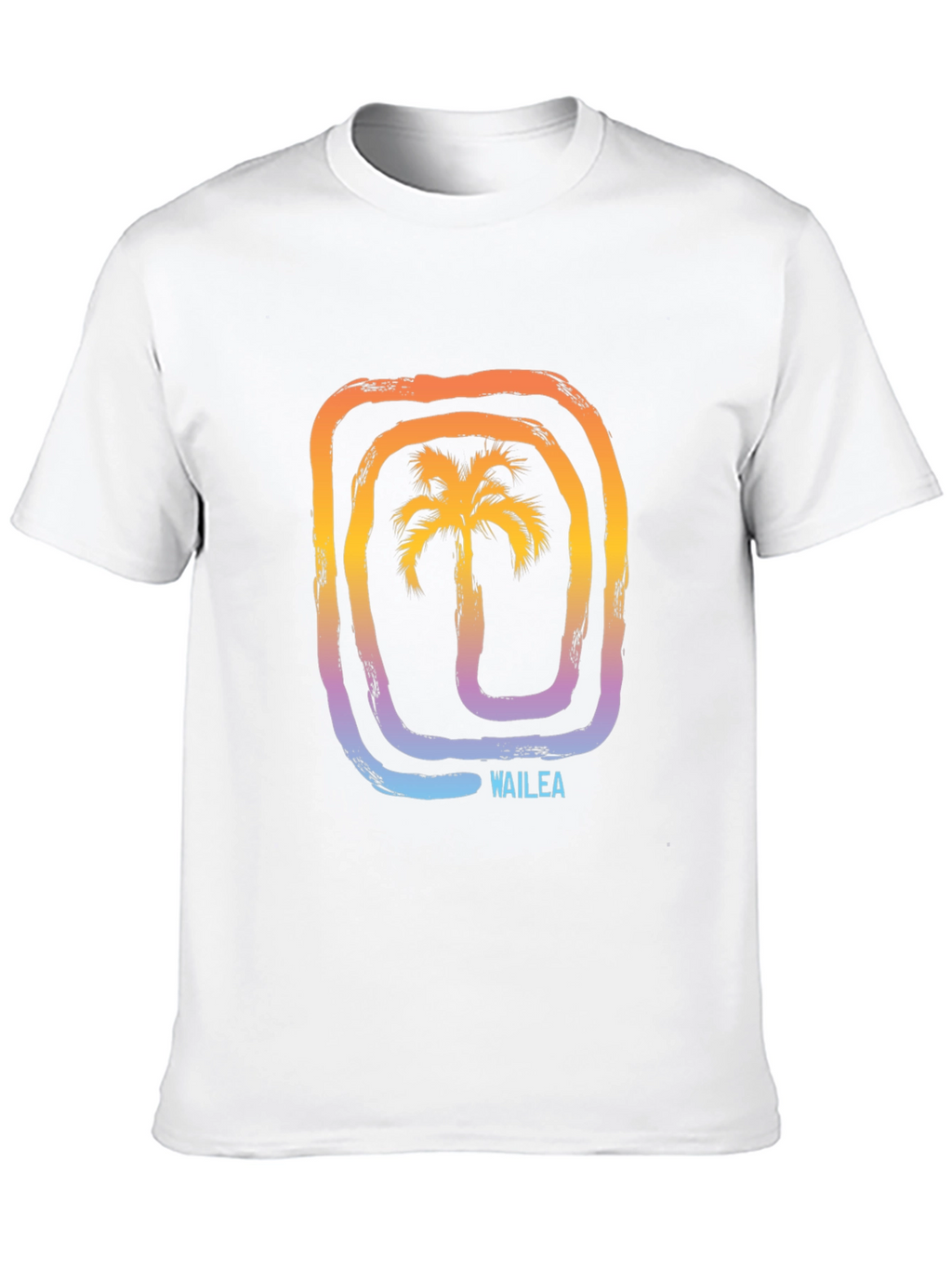 Wailea Palm Tree Graphic Tee - Stylish Black T-Shirt