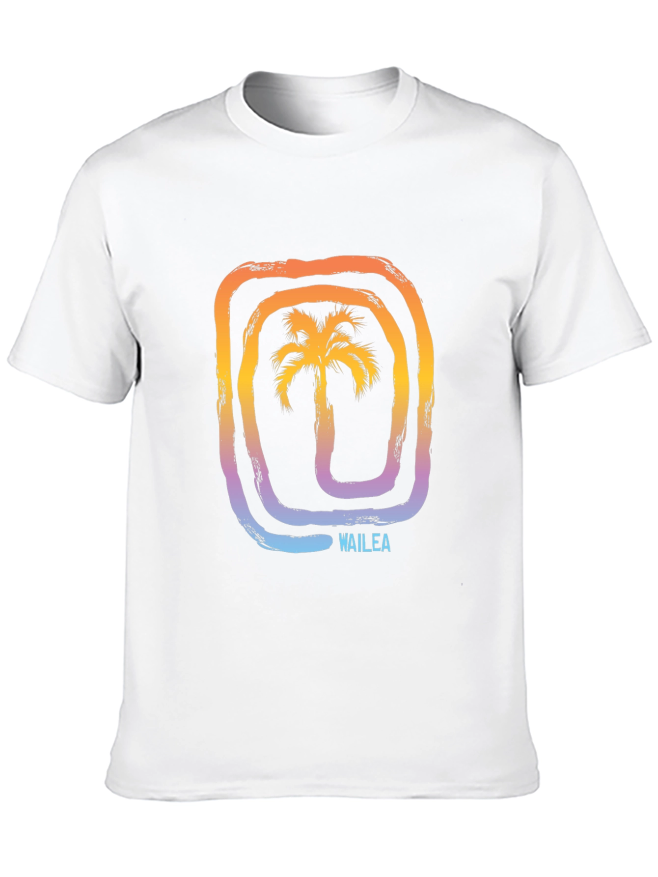 Wailea Palm Tree Graphic Tee - Stylish Black T-Shirt