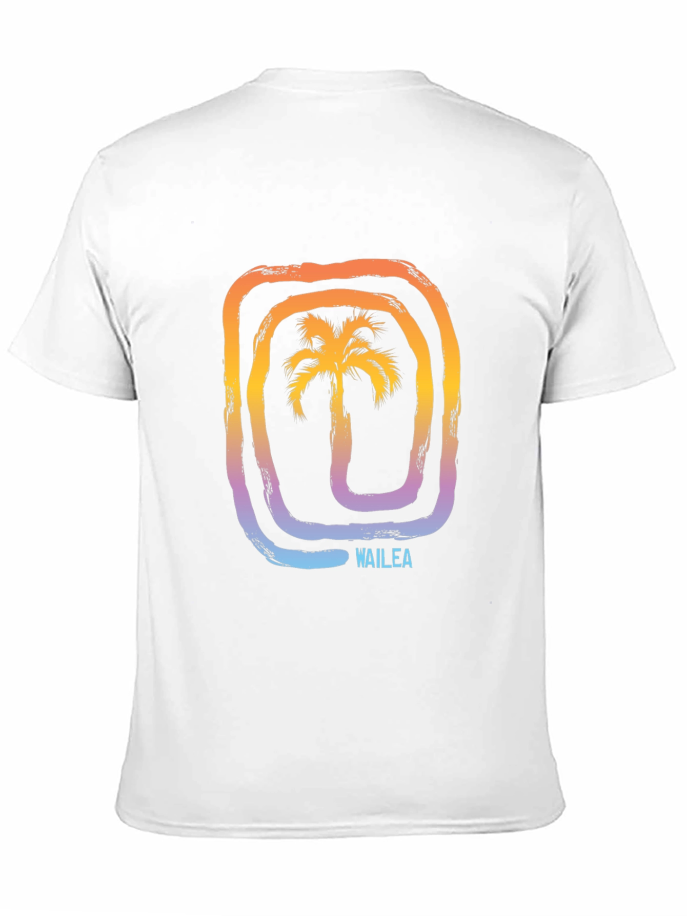 Wailea Palm Tree Graphic Tee - Stylish Black T-Shirt
