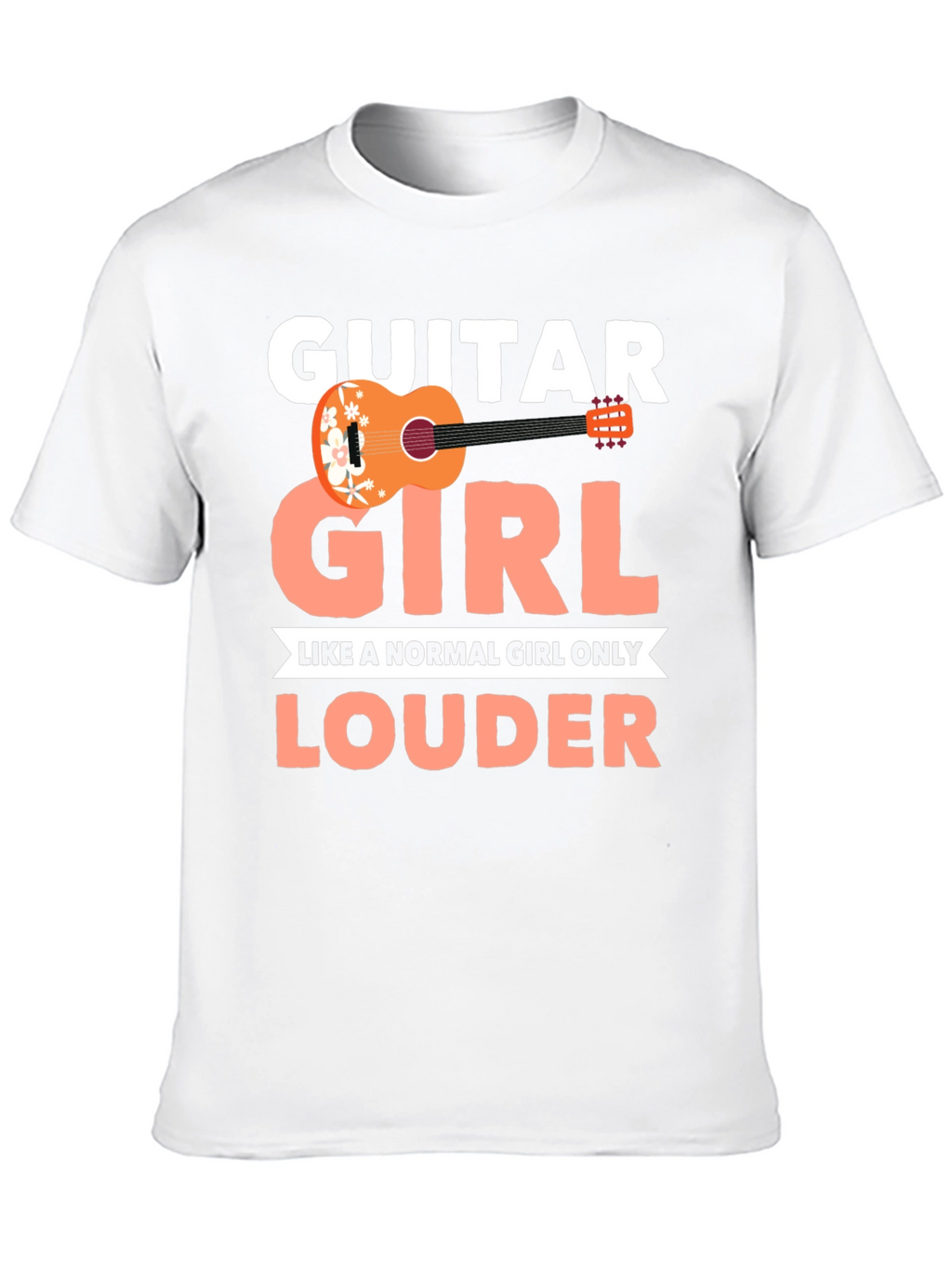 Guitar Girl Louder T-Shirt
