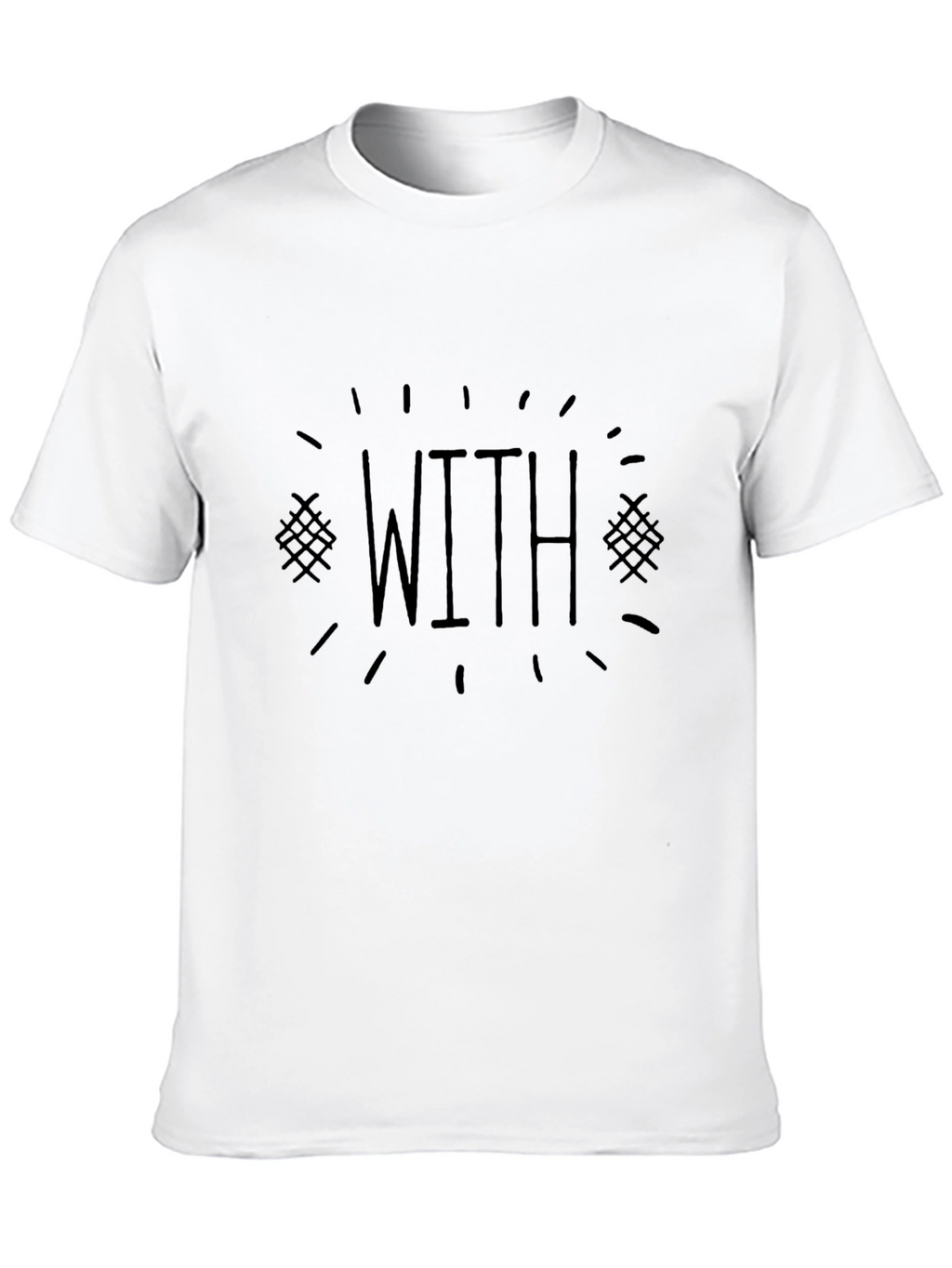 Mens Black T-Shirt - WITH Graphic Tee