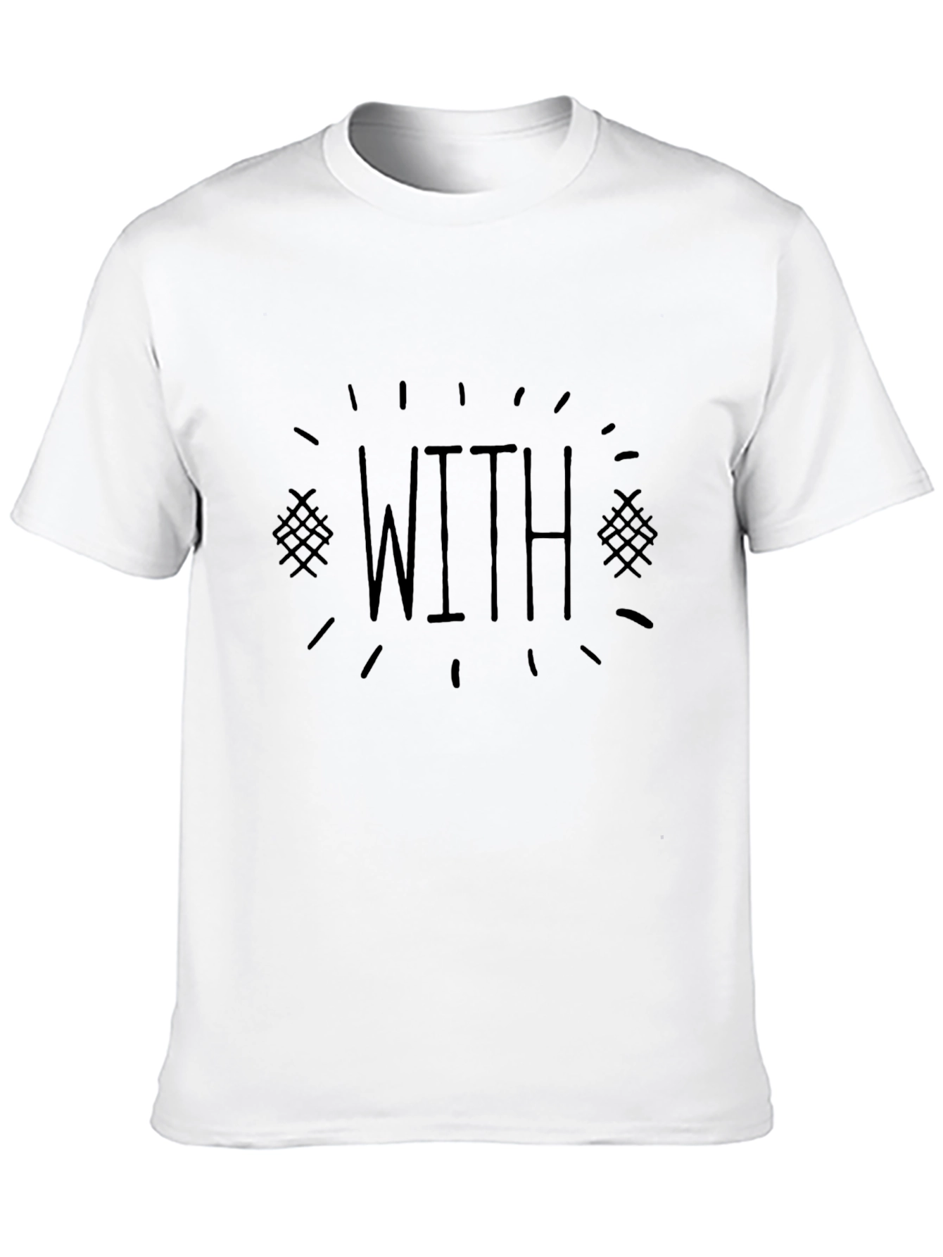 Mens Black T-Shirt - WITH Graphic Tee