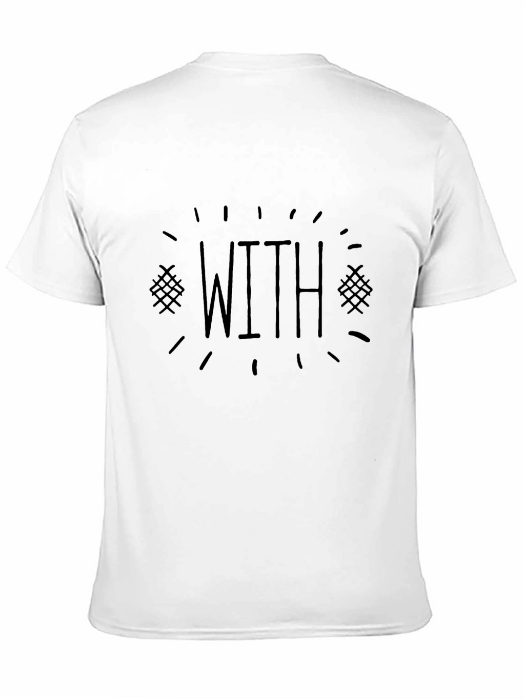 Mens Black T-Shirt - WITH Graphic Tee