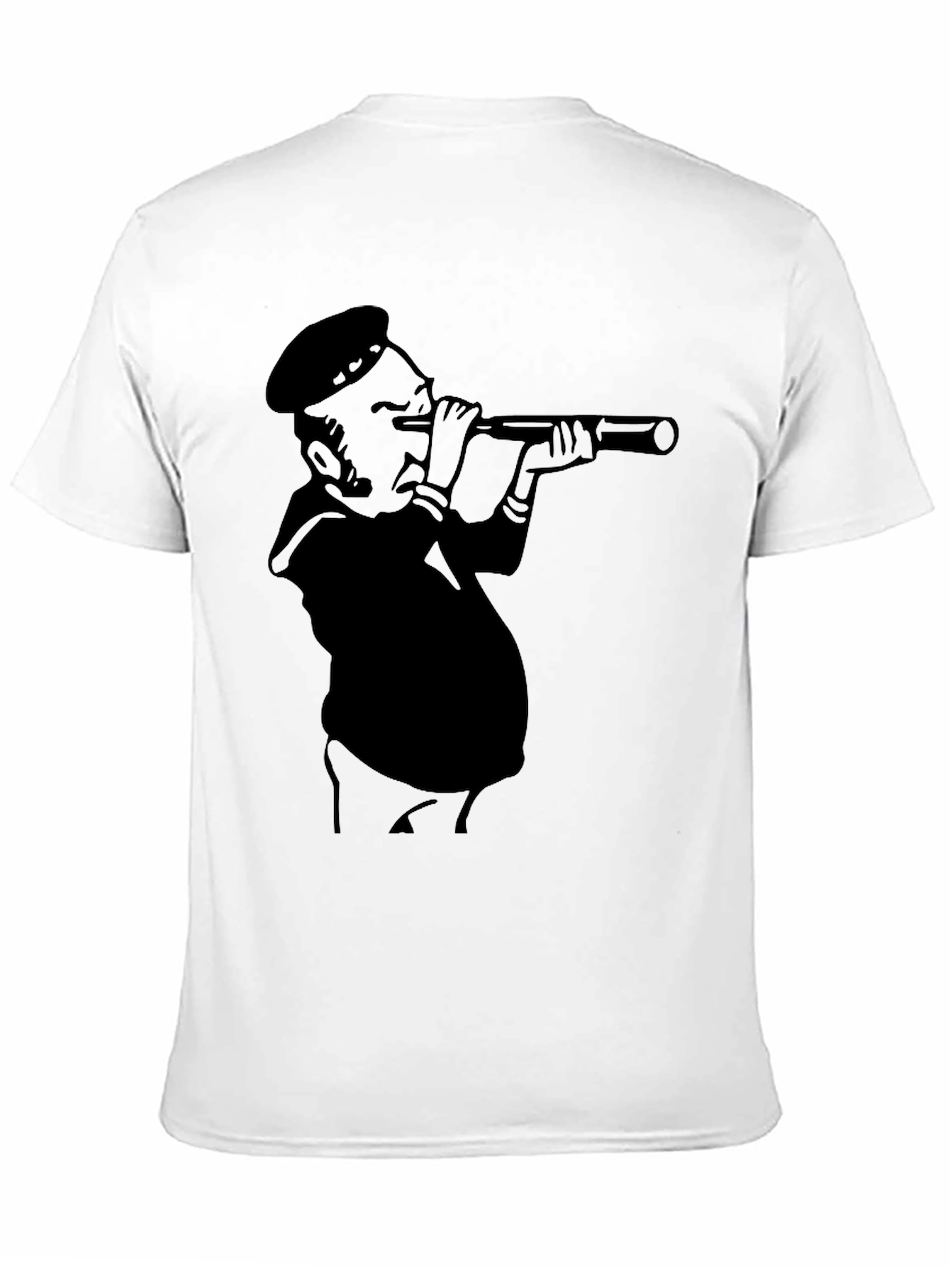 Nautical Lookout T-Shirt - Black Graphic Tee