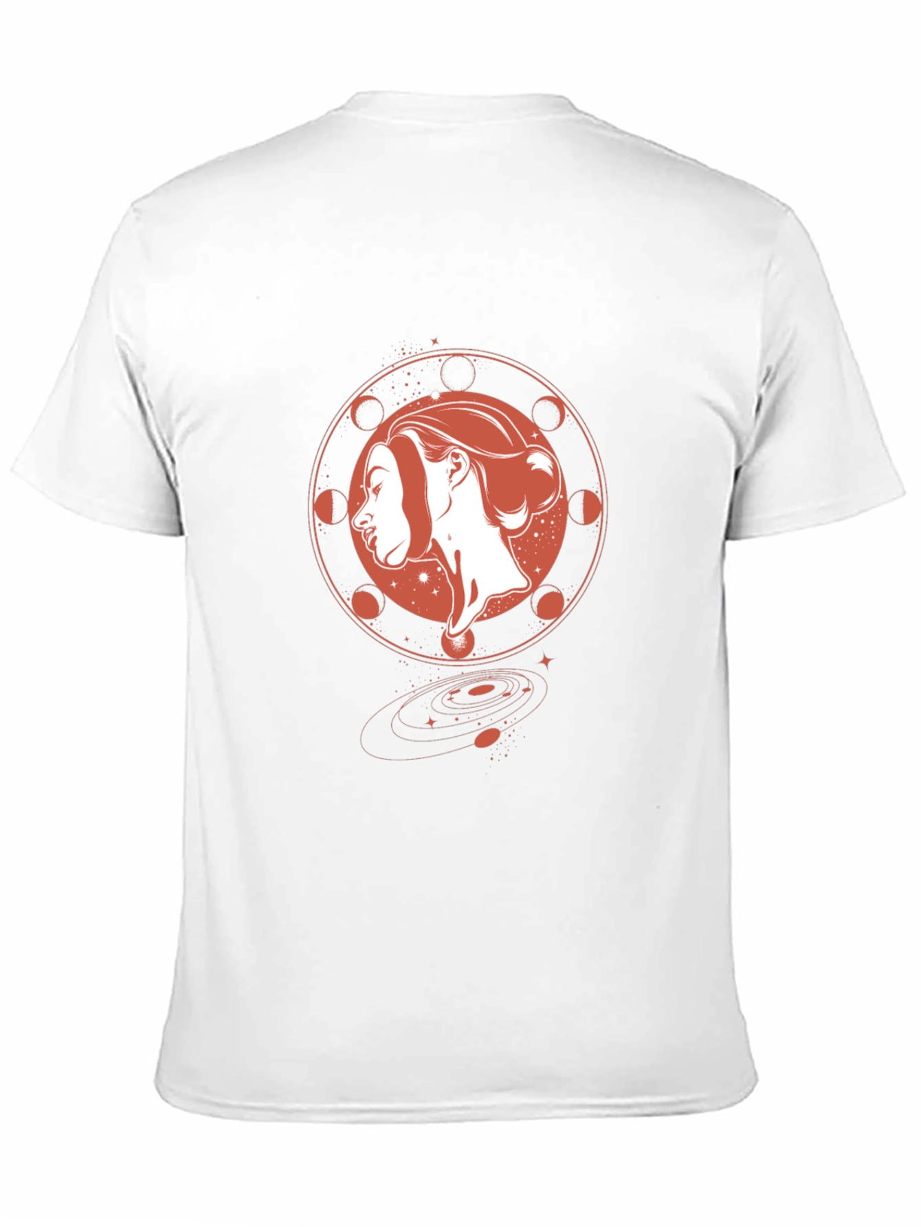 Celestial Woman Graphic Black T-Shirt