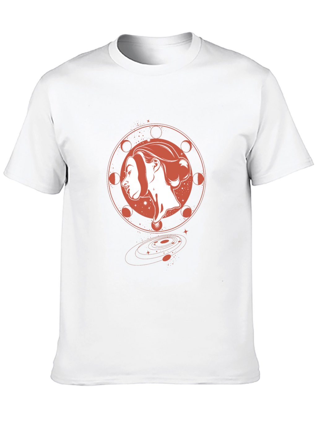 Celestial Woman Graphic Black T-Shirt
