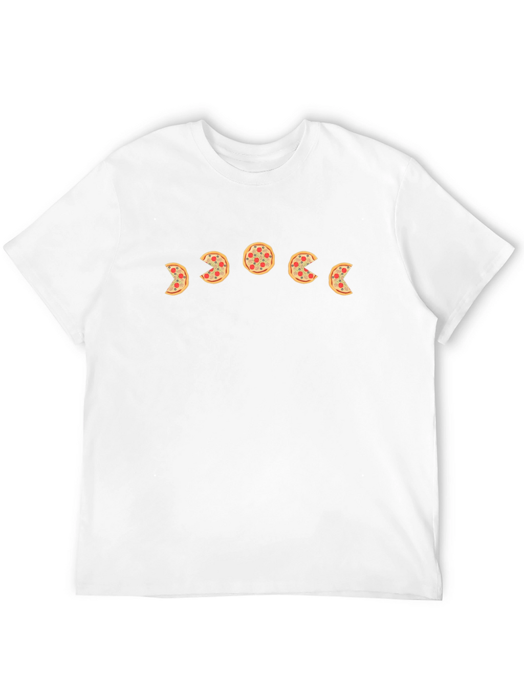 Pizza Moon Phase Black T-Shirt - Casual & Stylish
