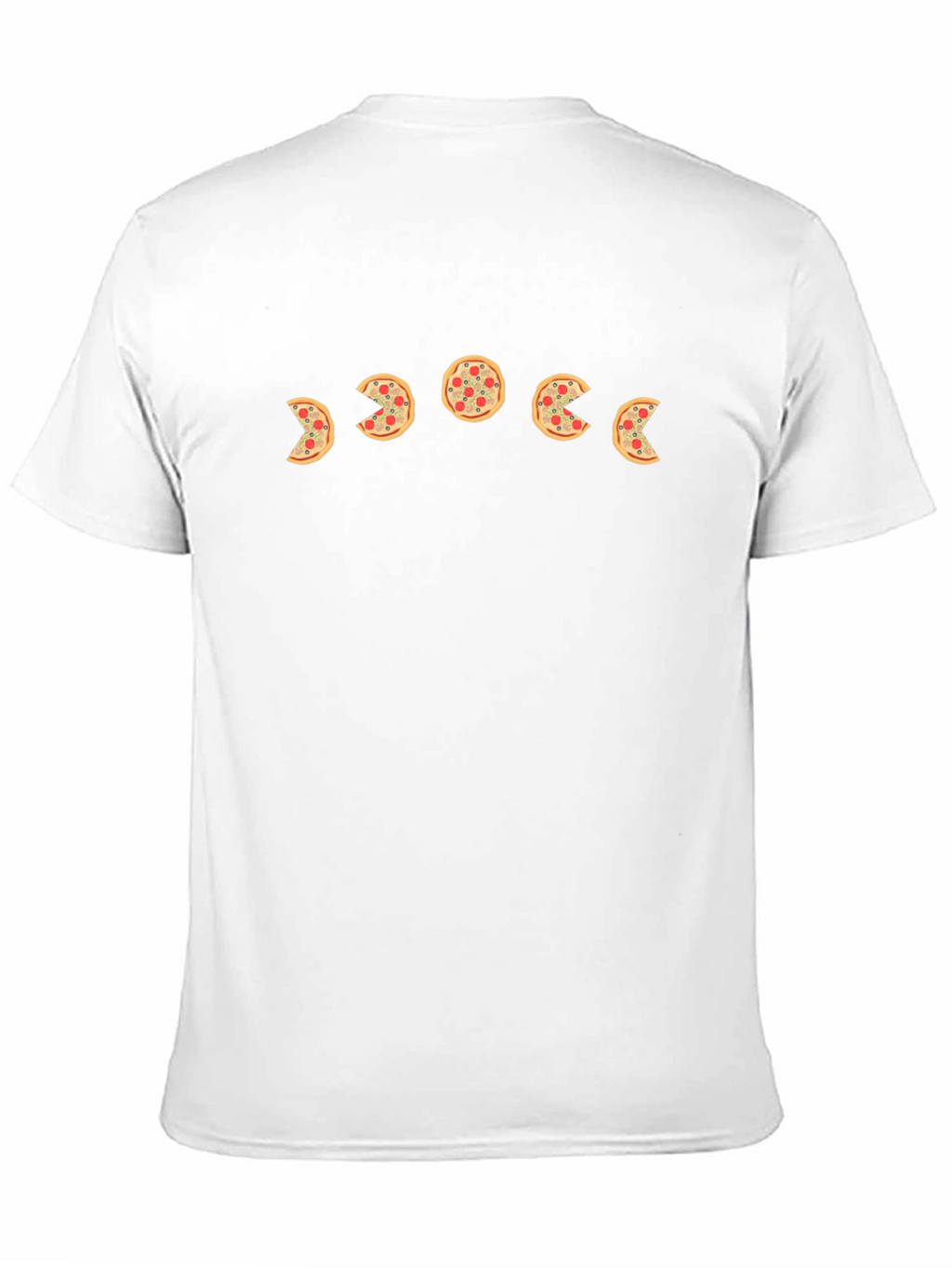 Pizza Moon Phase Black T-Shirt - Casual & Stylish