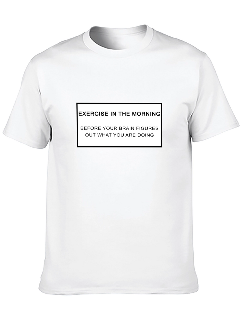 Funny Exercise Morning Black T-Shirt